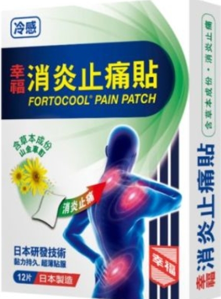 幸福消炎止痛貼 12's    24/箱