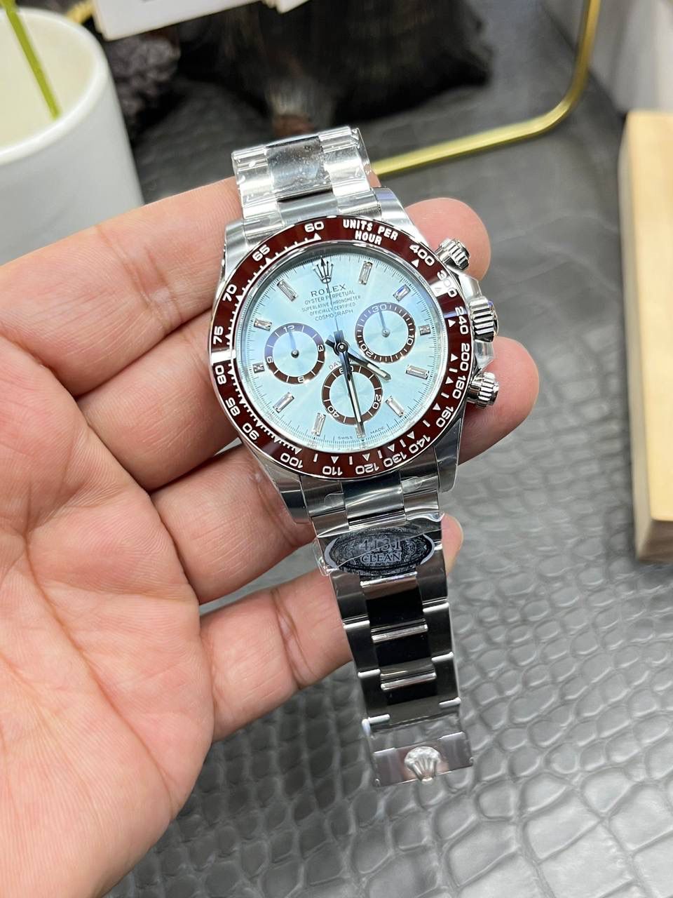 劳力士迪通拿系列冰蓝迪/40mm莫桑钻字面/4131丹东全自动机械透底机芯🌟