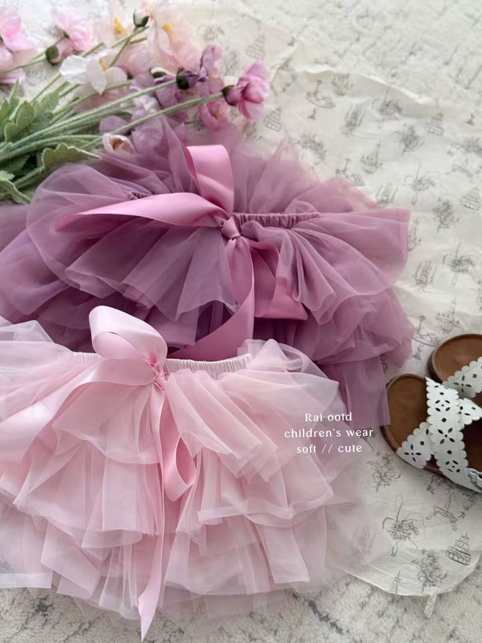0736 超軟雲朵蕾絲tutu裙 