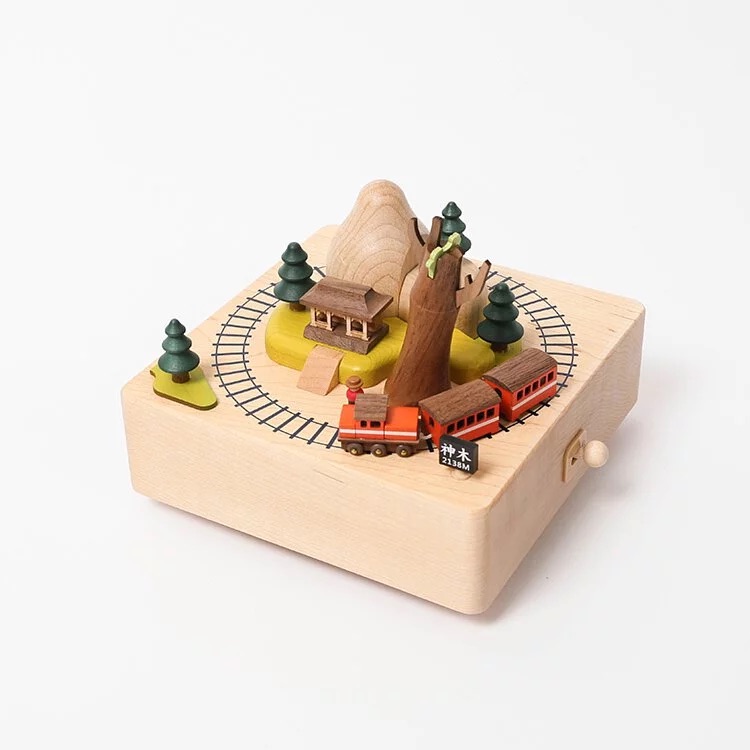 📦訂購 台灣代購 Wooderful life【阿里山火車】木製城市音樂盒