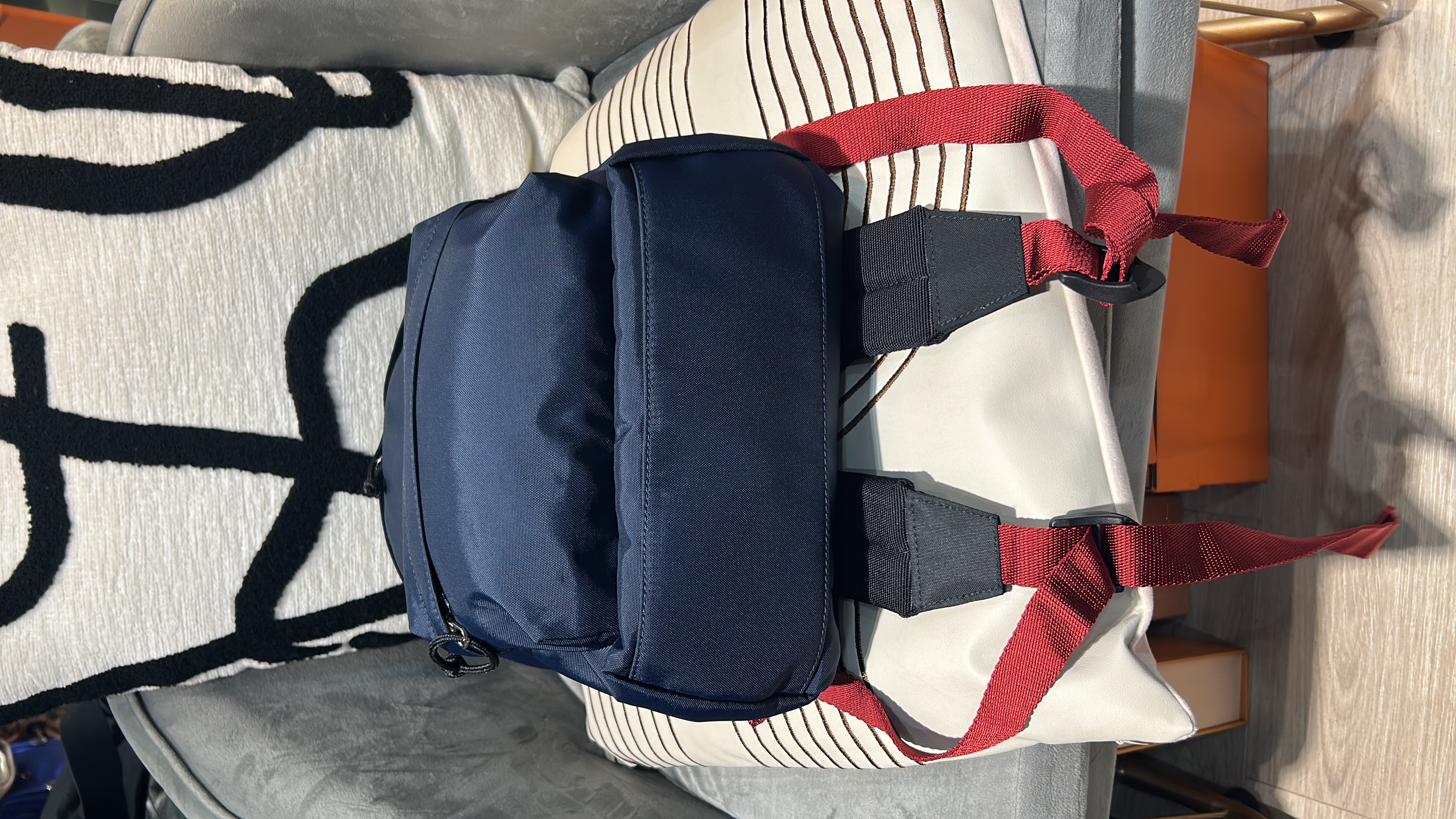 Balenciaga Nylon Backpack Navy 100%Authentic, 98%New ☑️Dust bag