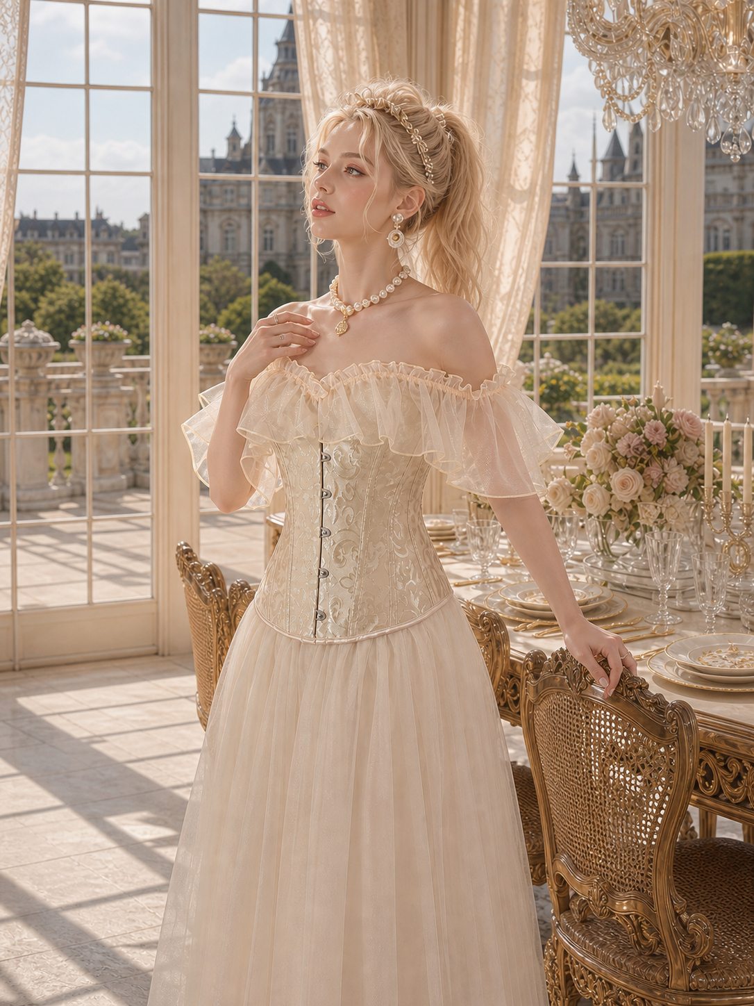 Victorian Corset維多利亞夢境柯根紗束胸