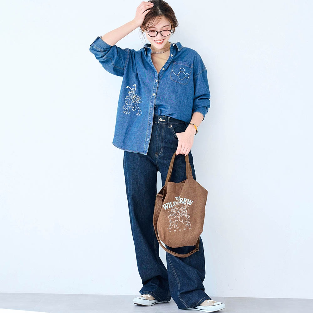 🆕【⭐訂購⭐】🌀 🇯🇵 日本直送🇯🇵 #LEE x #Disney 柔軟牛仔布 2-WAY 斜孭袋/手提包［3款選］🌀[ELBD-0137][260317]