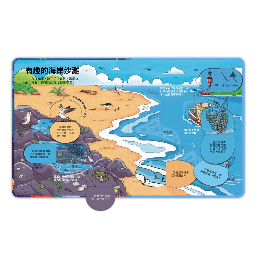 📚預訂 台灣直送📚百問百答圖解翻翻書-揭祕海洋