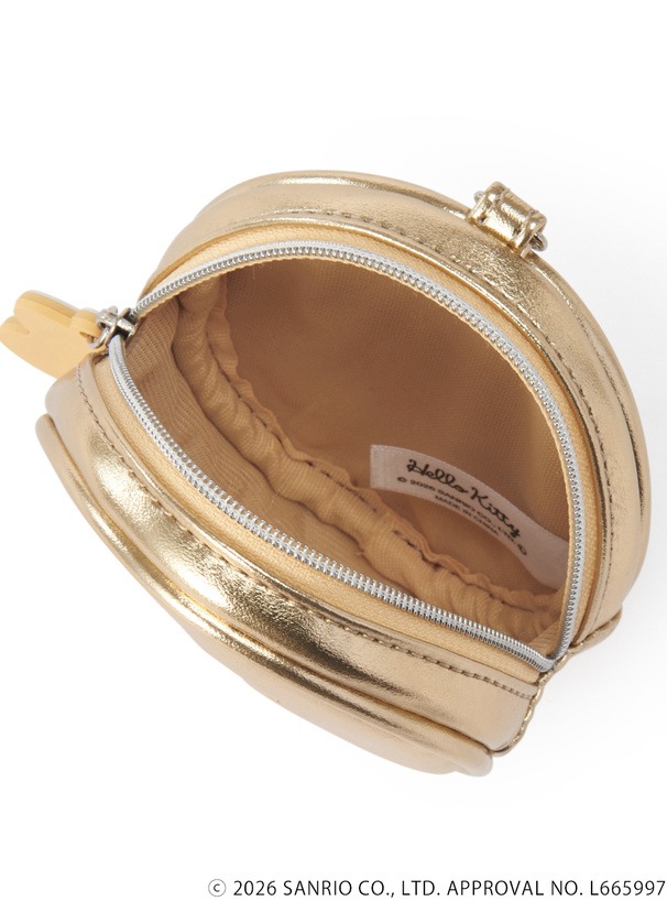 🎀【預訂】小麥色肌膚 Kitty x GRL  豹紋圓形小掛包