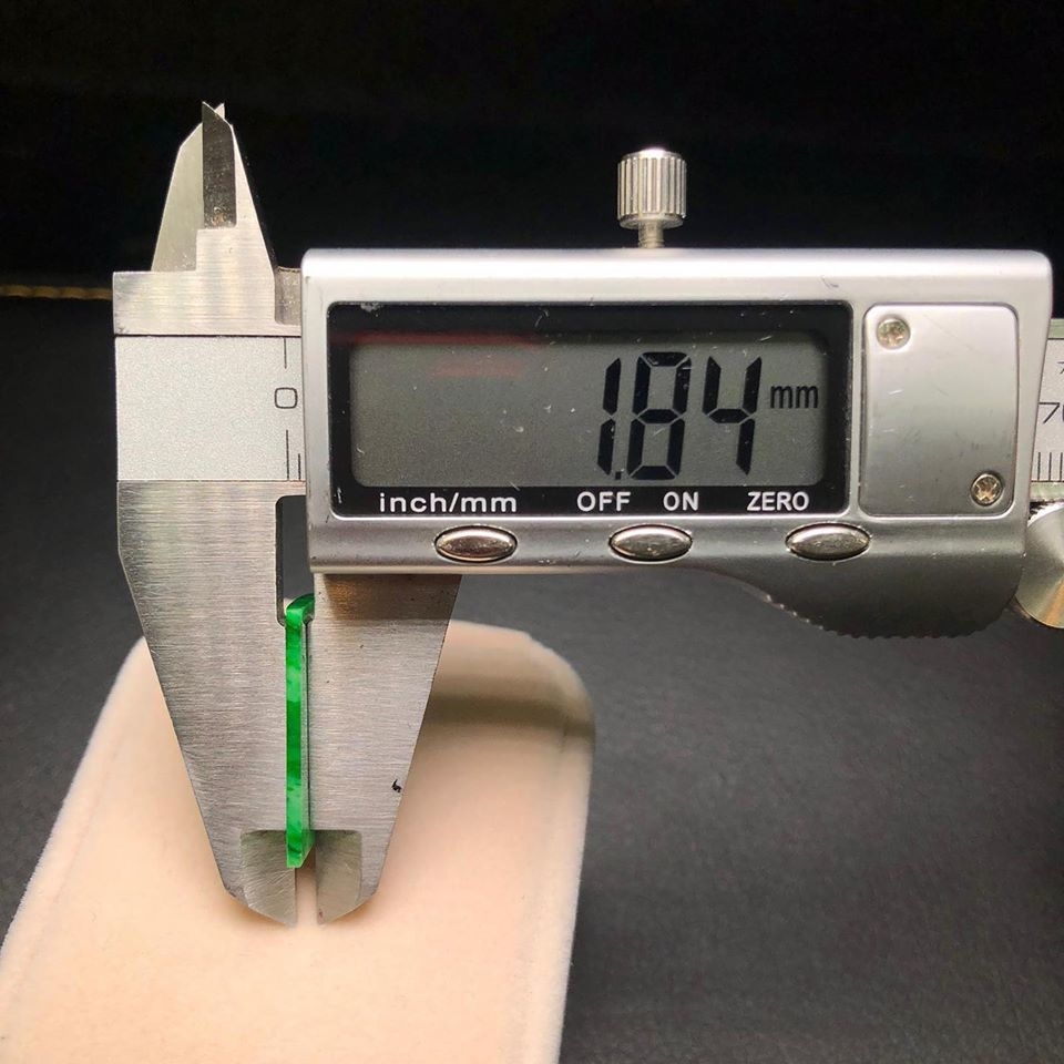 綠底花青平安無事牌