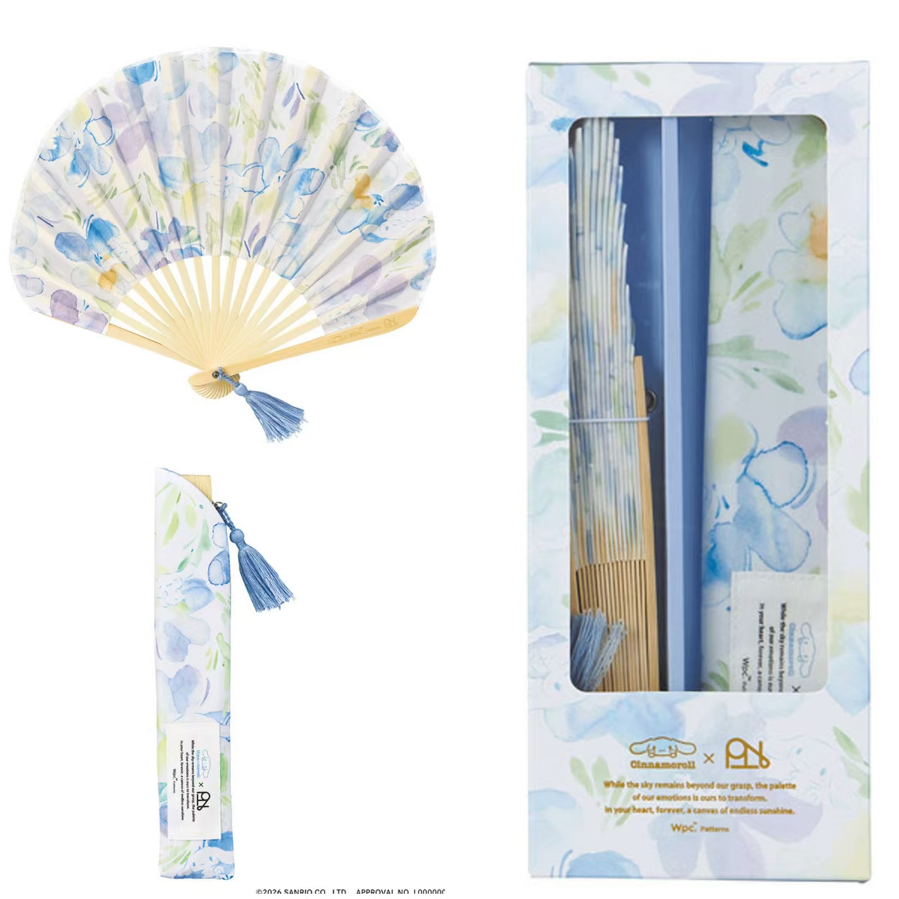 日本直送 Wpc. x Sanrio Characters 折疊扇