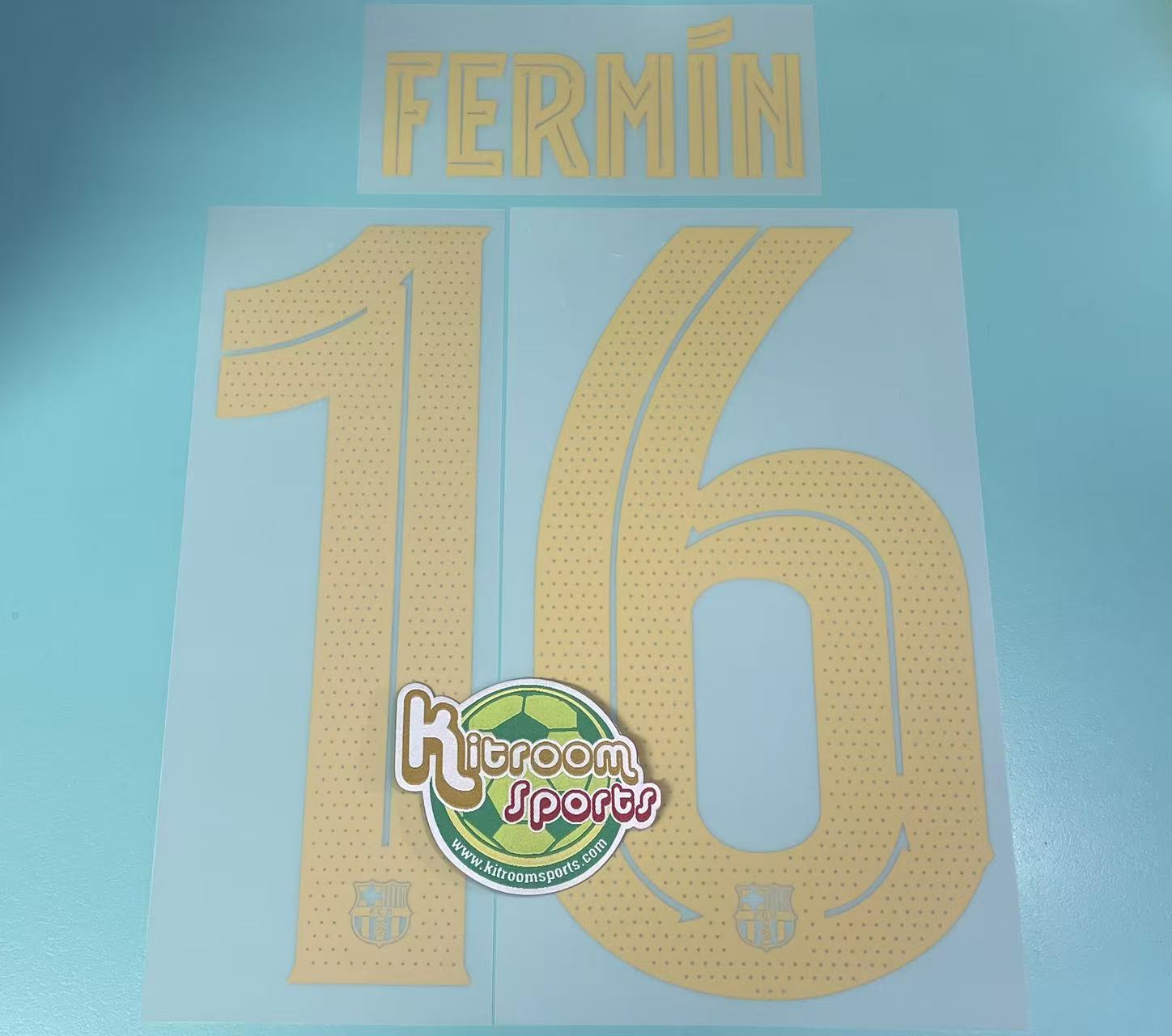 2024-25 Barcelona Home UCL Nameset #16 FERMIN