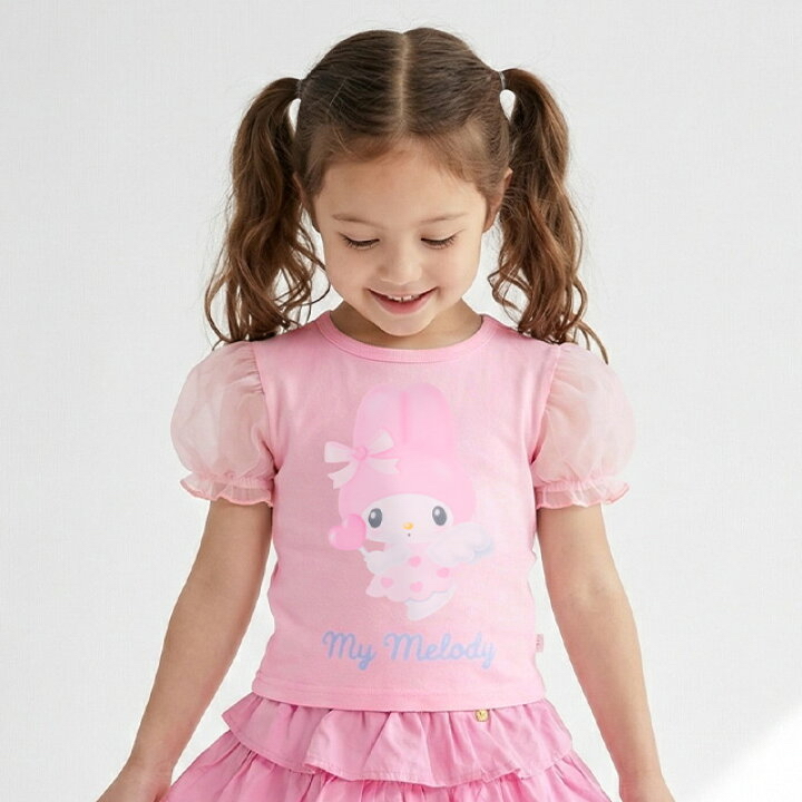 🇯🇵預訂 日本直送🇯🇵Babydoll x Sanrio系列四色人物印花雪紡泡泡袖上衣