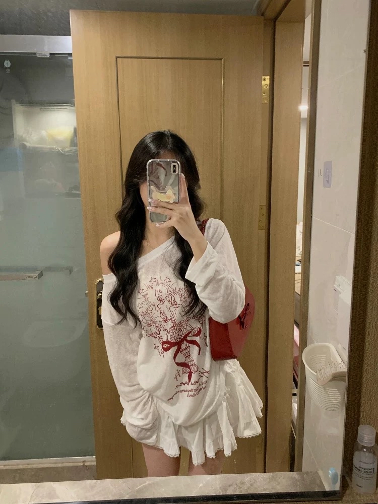 TP457红色蝴蝶结罩衫