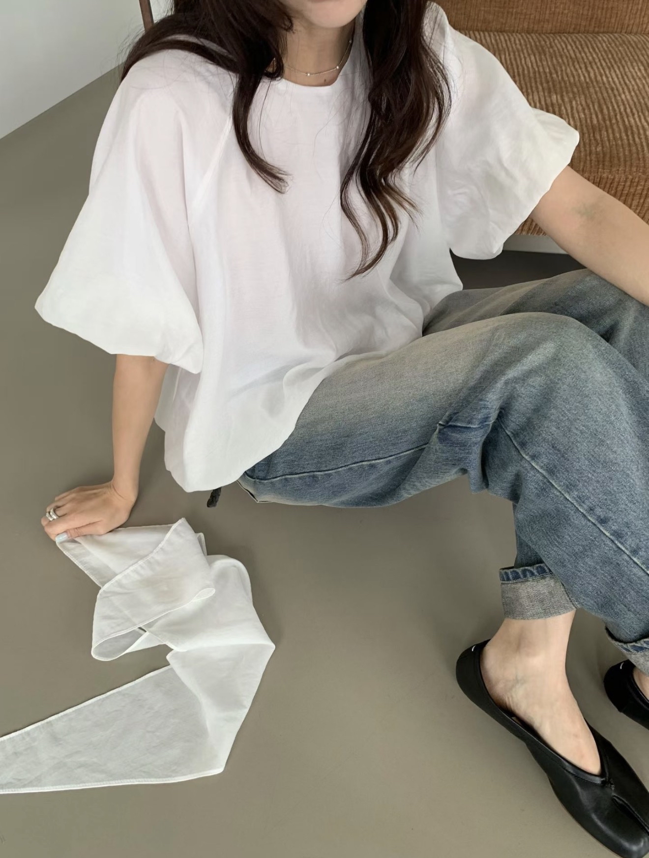 Puff sleeves blouse #top146