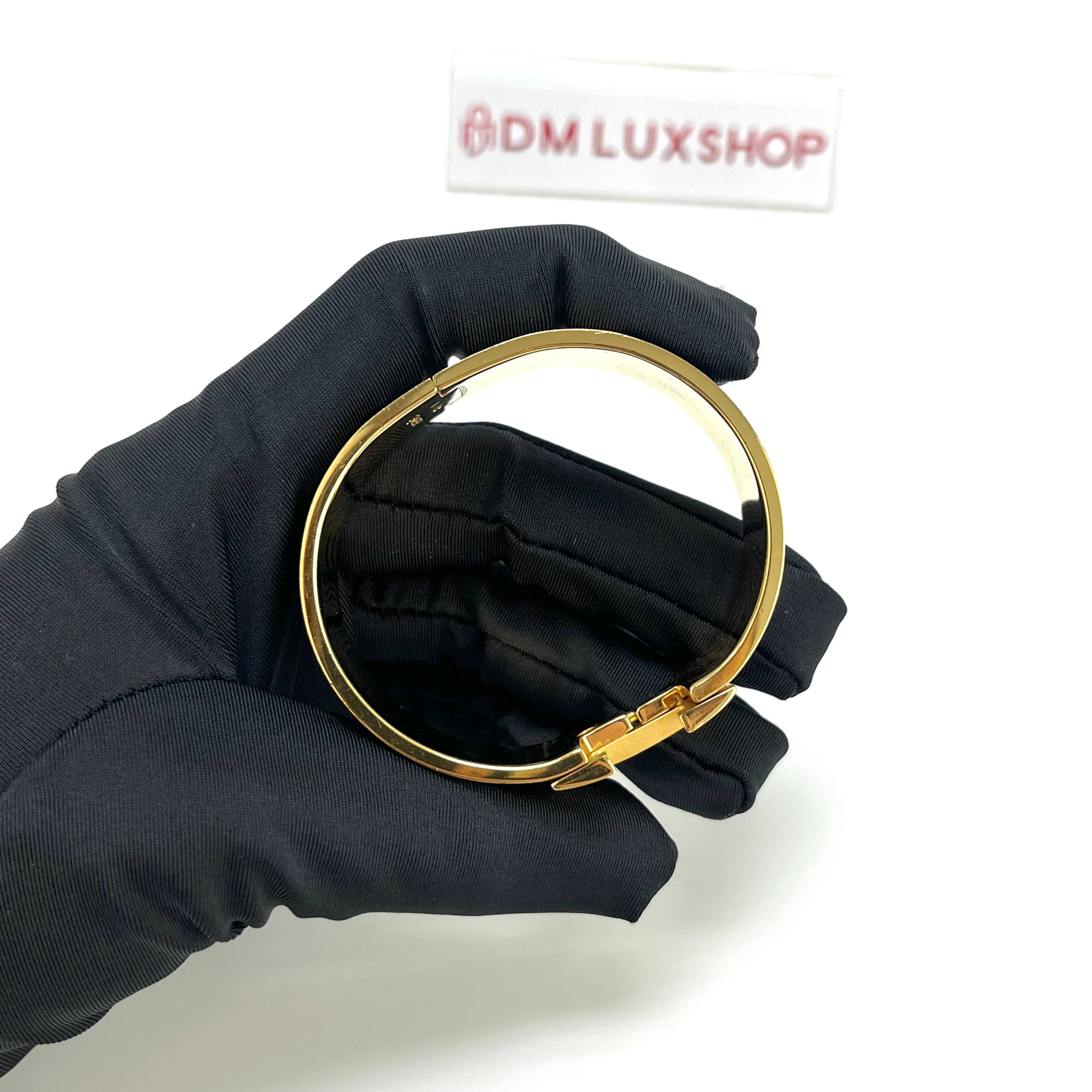 Hermes Black Clic H Bracelet GHW