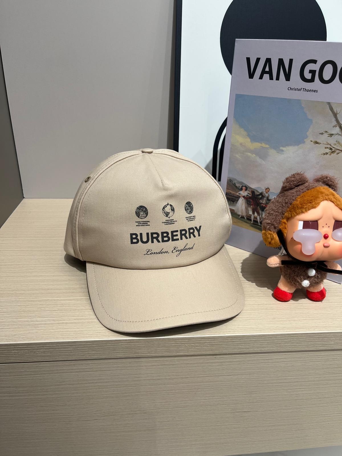 Burberry Logo Print Basketball Cap 100%Authentic, 99%New 