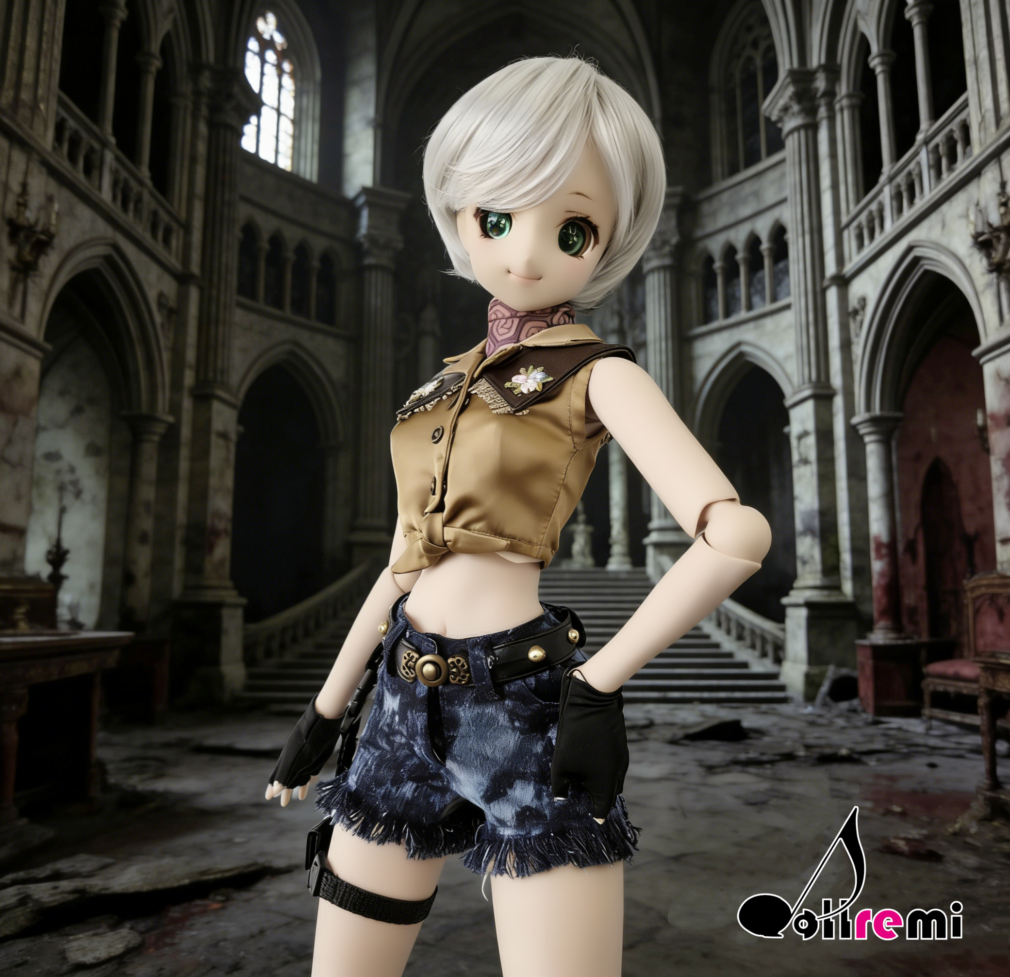 【dollremi】(DD0921) COS Resident Evil : Biohazard - Rebecca Chamber's Cowgirl costume 生化危機 - 瑞貝卡·查姆博斯 - 女牛仔風