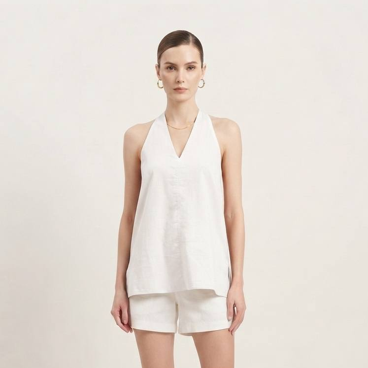 W6313A - Sleeveless Tunic