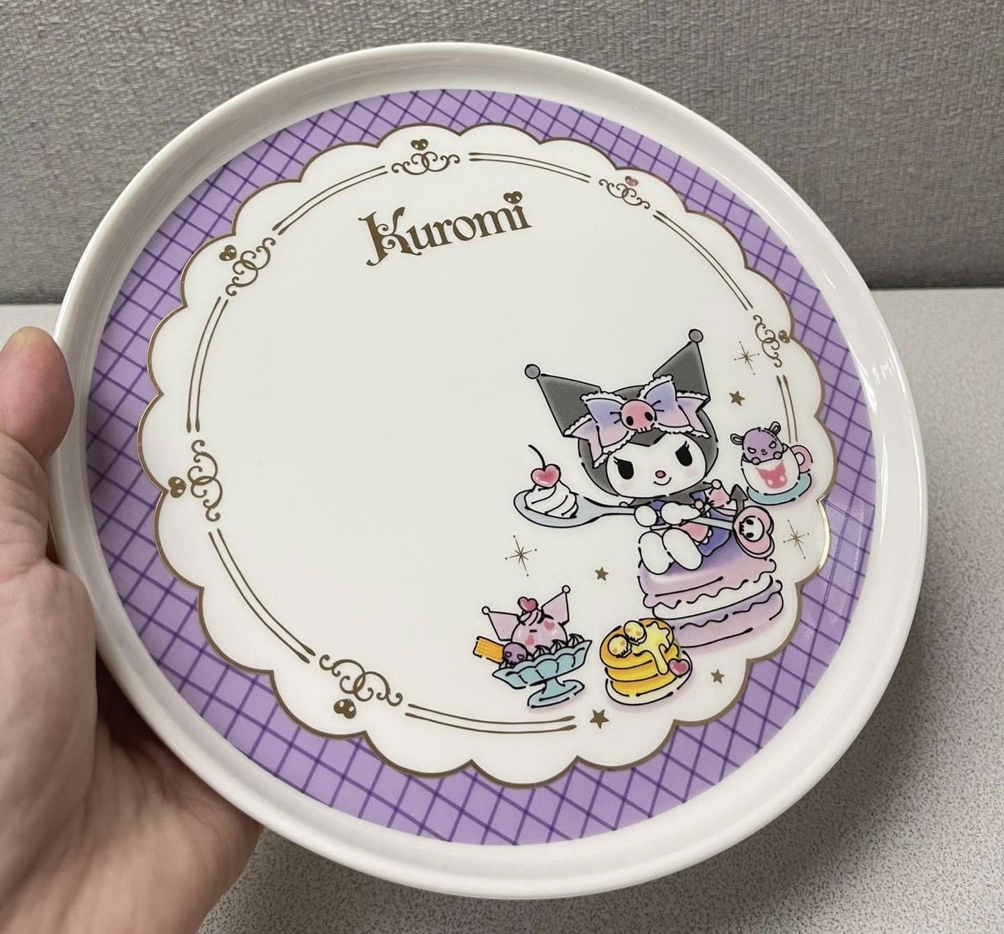 🌈 Sanrio global Kuromi 20cm 陶瓷碟