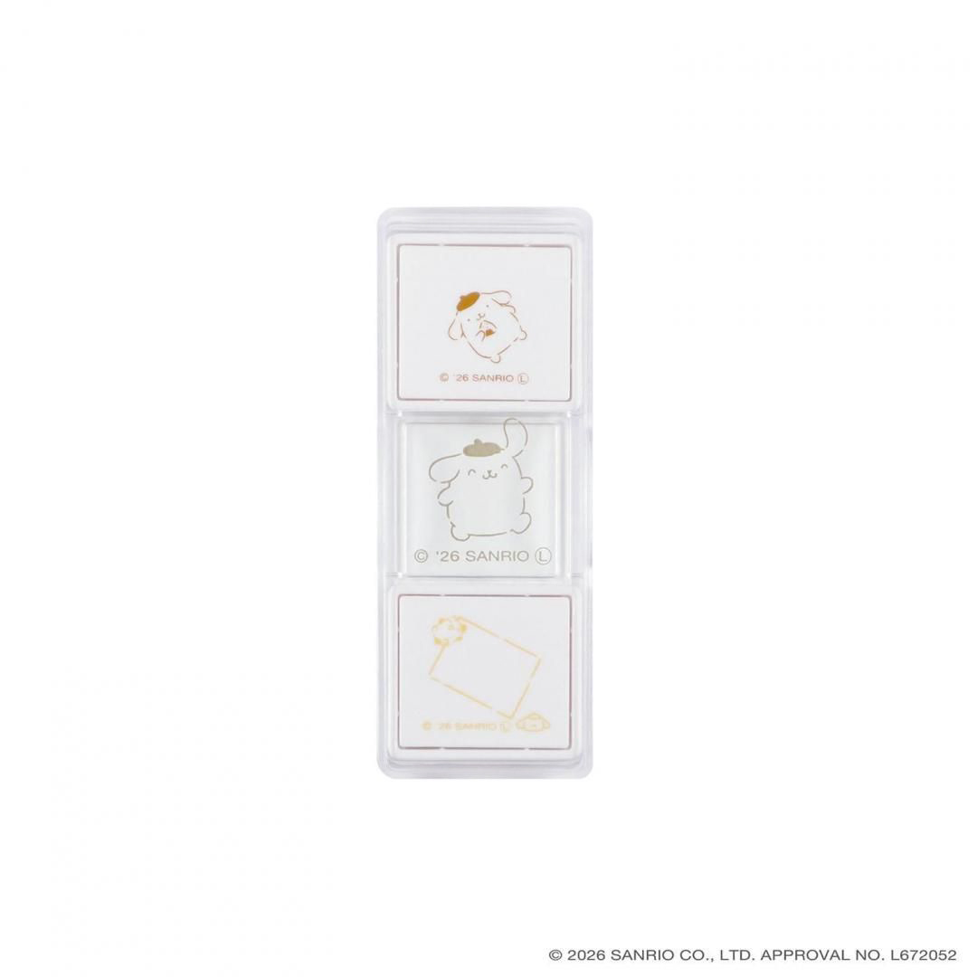 現貨｜Sanrio Pompompurin 布甸狗 Kutsuwa 日版 Hancoco slide 可堆疊 雙色雙圖案 印章 (SA013B)