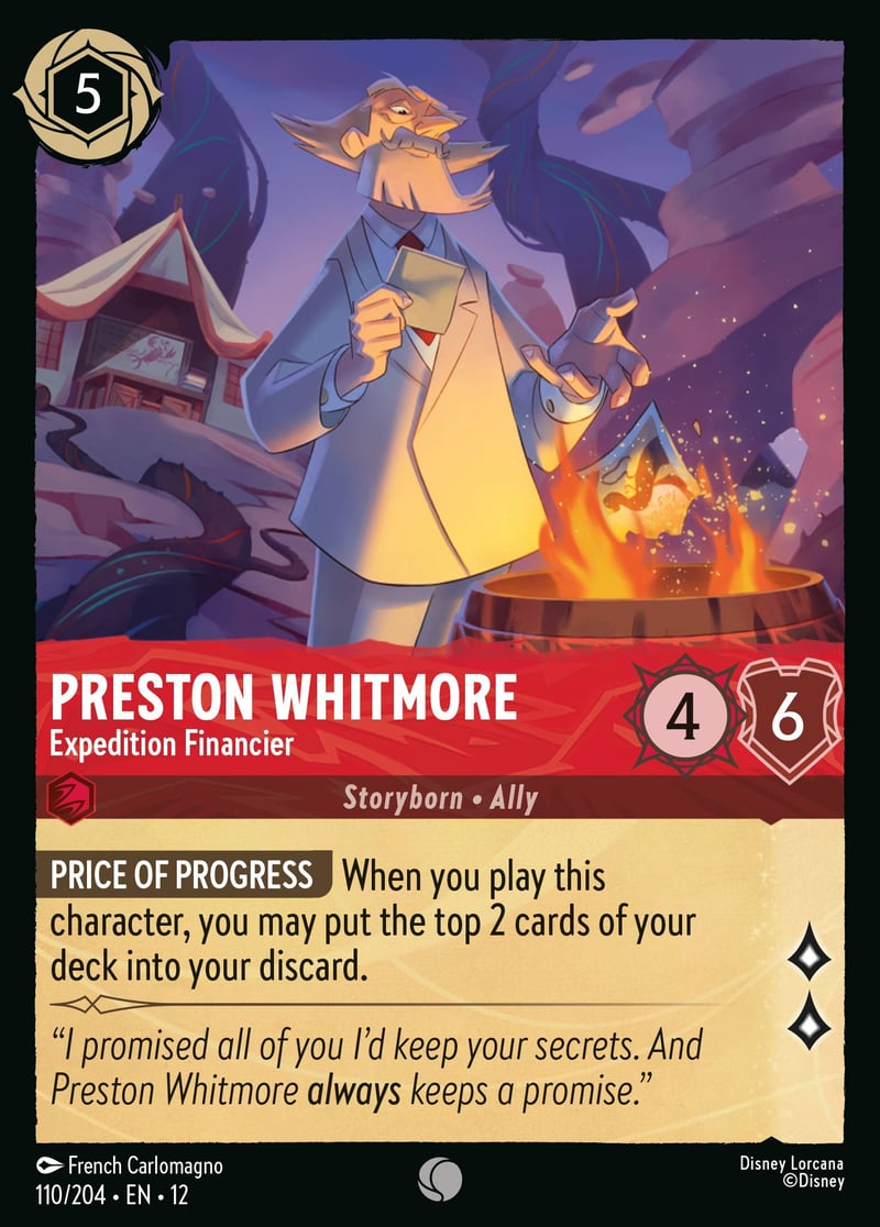 Preston Whitmore - Expedition Financier | Set12-110 | Non-foil
