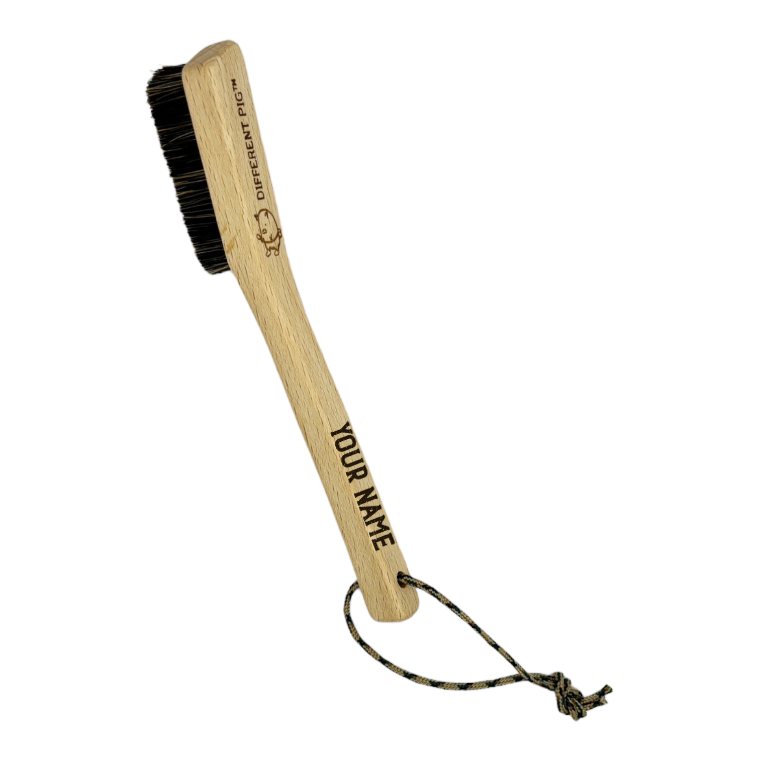【來字刻名】𝗗𝗜𝗙𝗙𝗘𝗥𝗘𝗡𝗧 𝗣𝗜𝗚™ Piglet brush with name carving 刻名小豬掃連掛繩