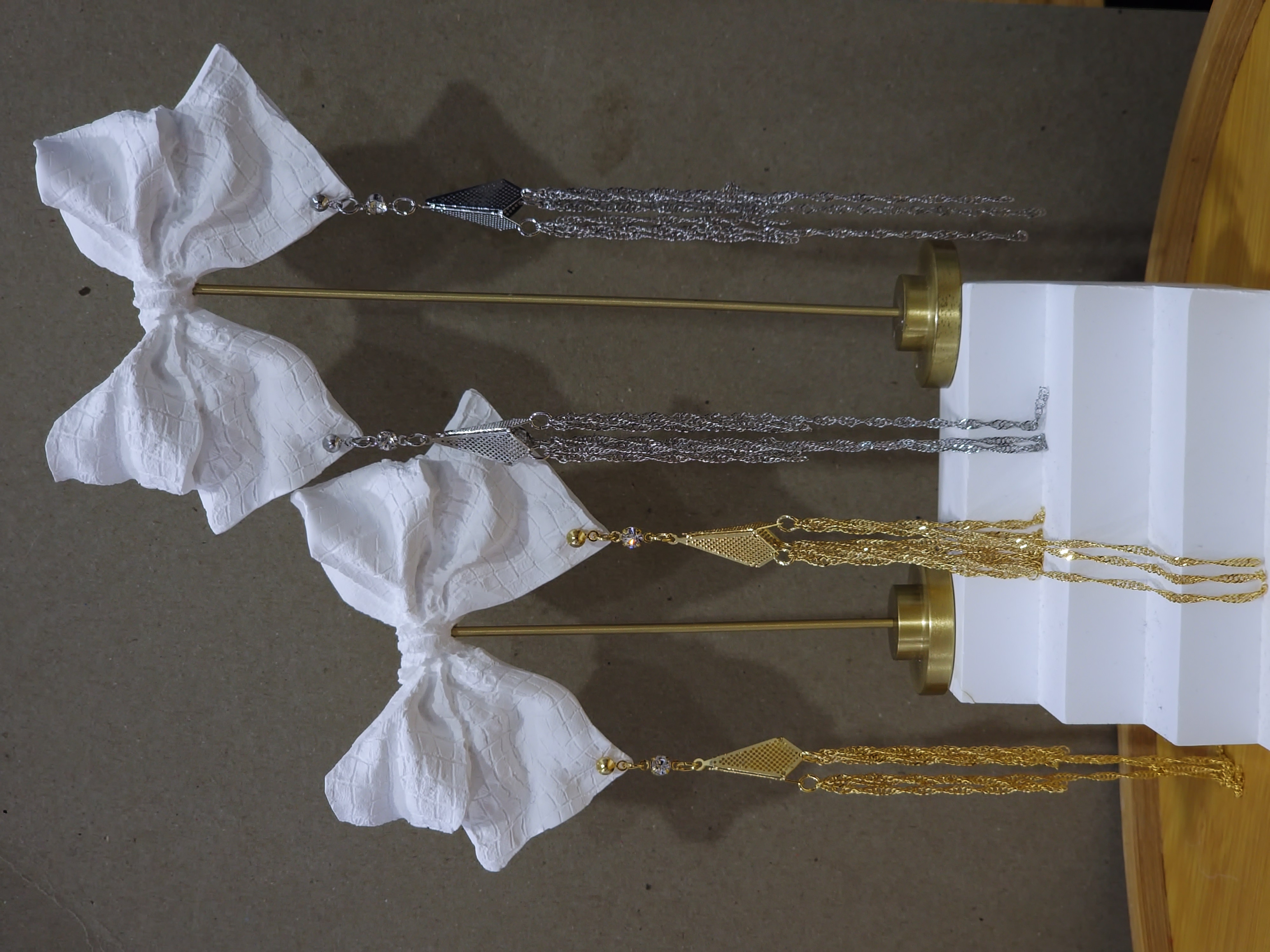 Fragment Chain Drop Earrings