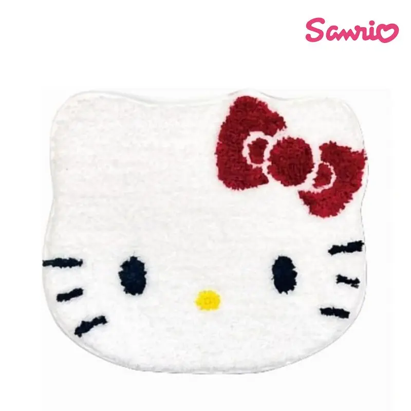 現貨🌸日本直送 |Sanrio  Kitty 造型止滑地墊 (絨毛大臉款) 