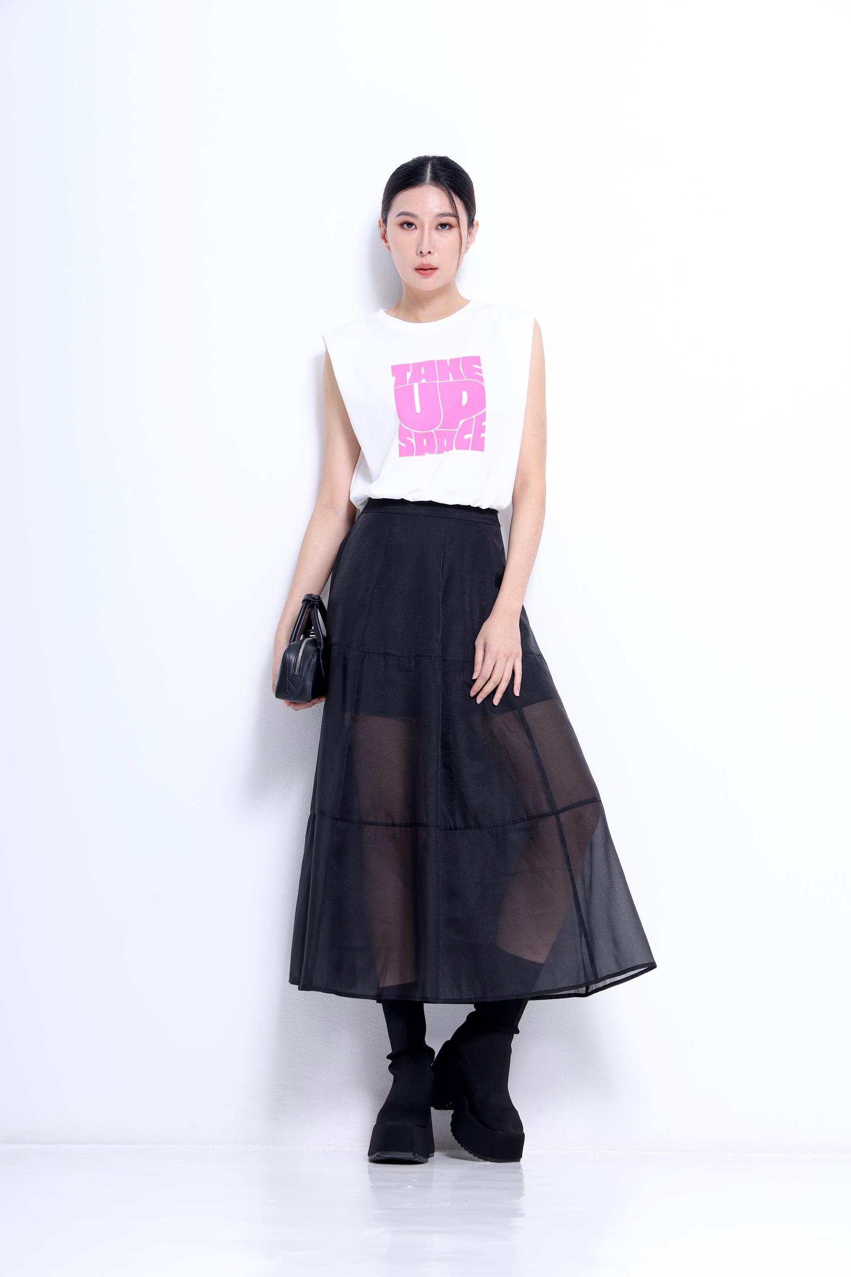 CS1415 Sheer Muse Layered Skirt