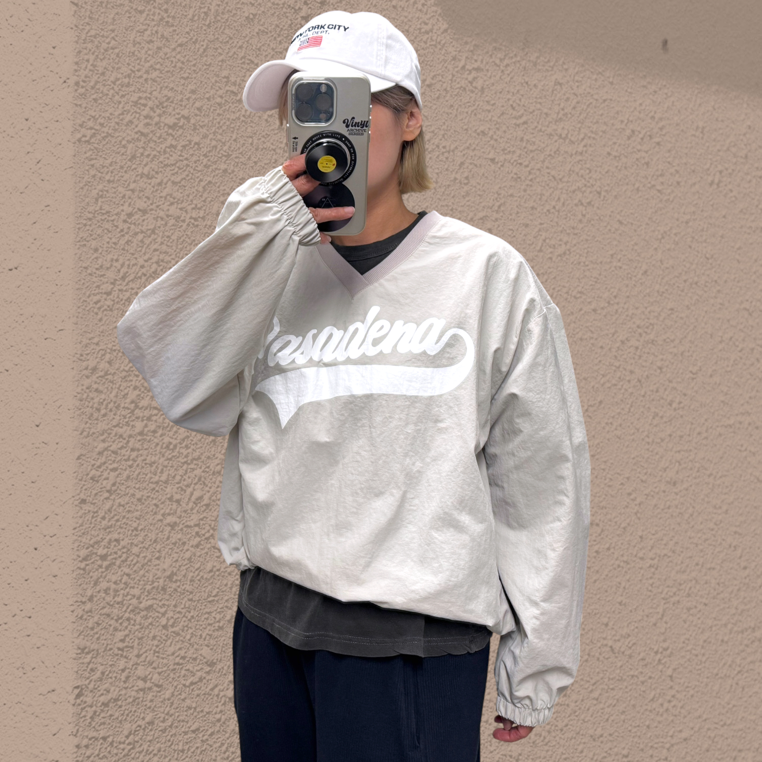 221569 V領”Pasadena “長袖Tee