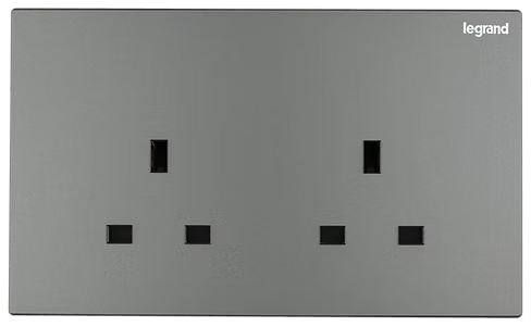Legrand Galion 深沙銀 13A孖蘇 插座
