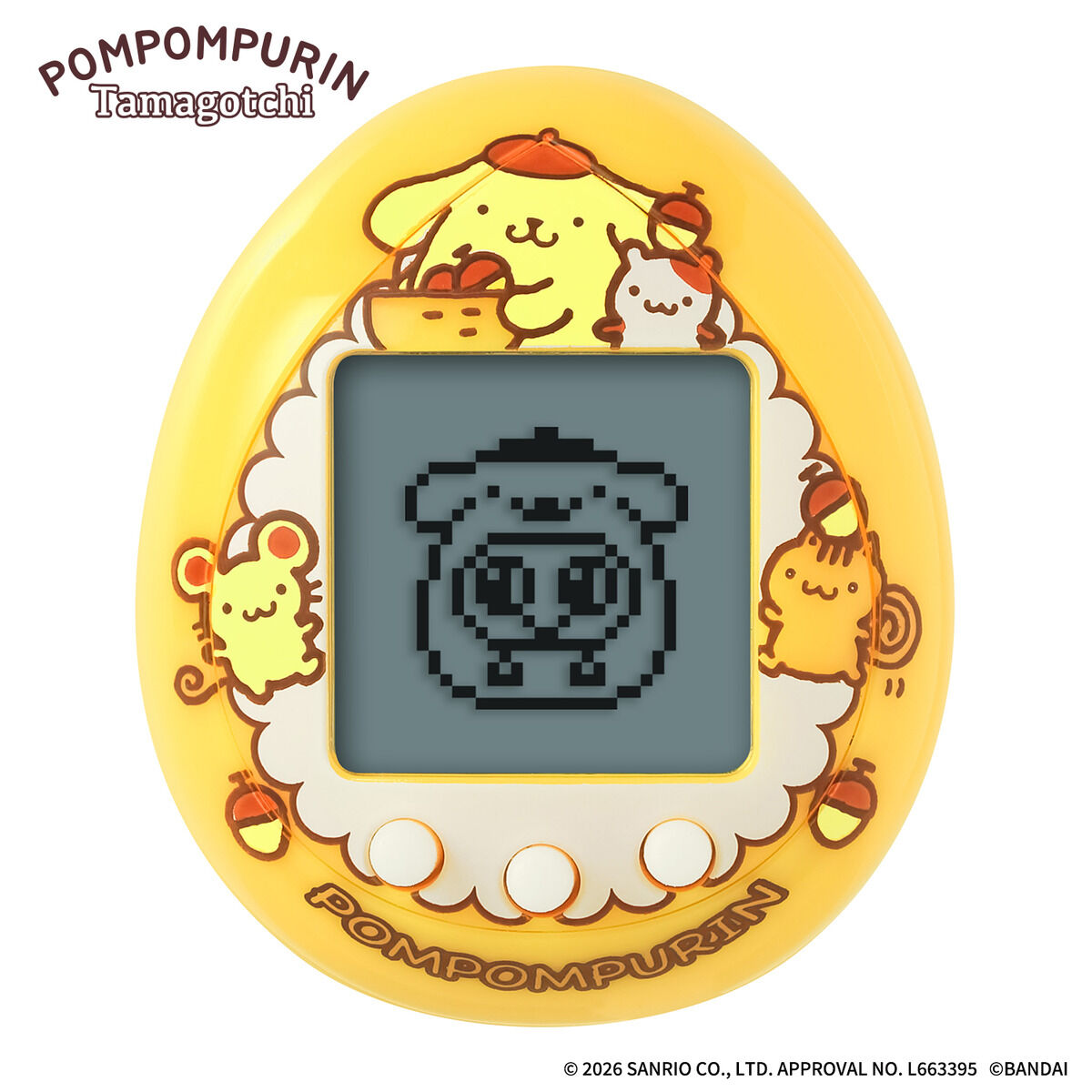 (預訂訂金 $100) (總價 $138) Bandai 布甸狗 他媽哥池 POMPOMPURIN Tamagotchi (橙色版 Basic Orange ver.) (再版) (行版) 