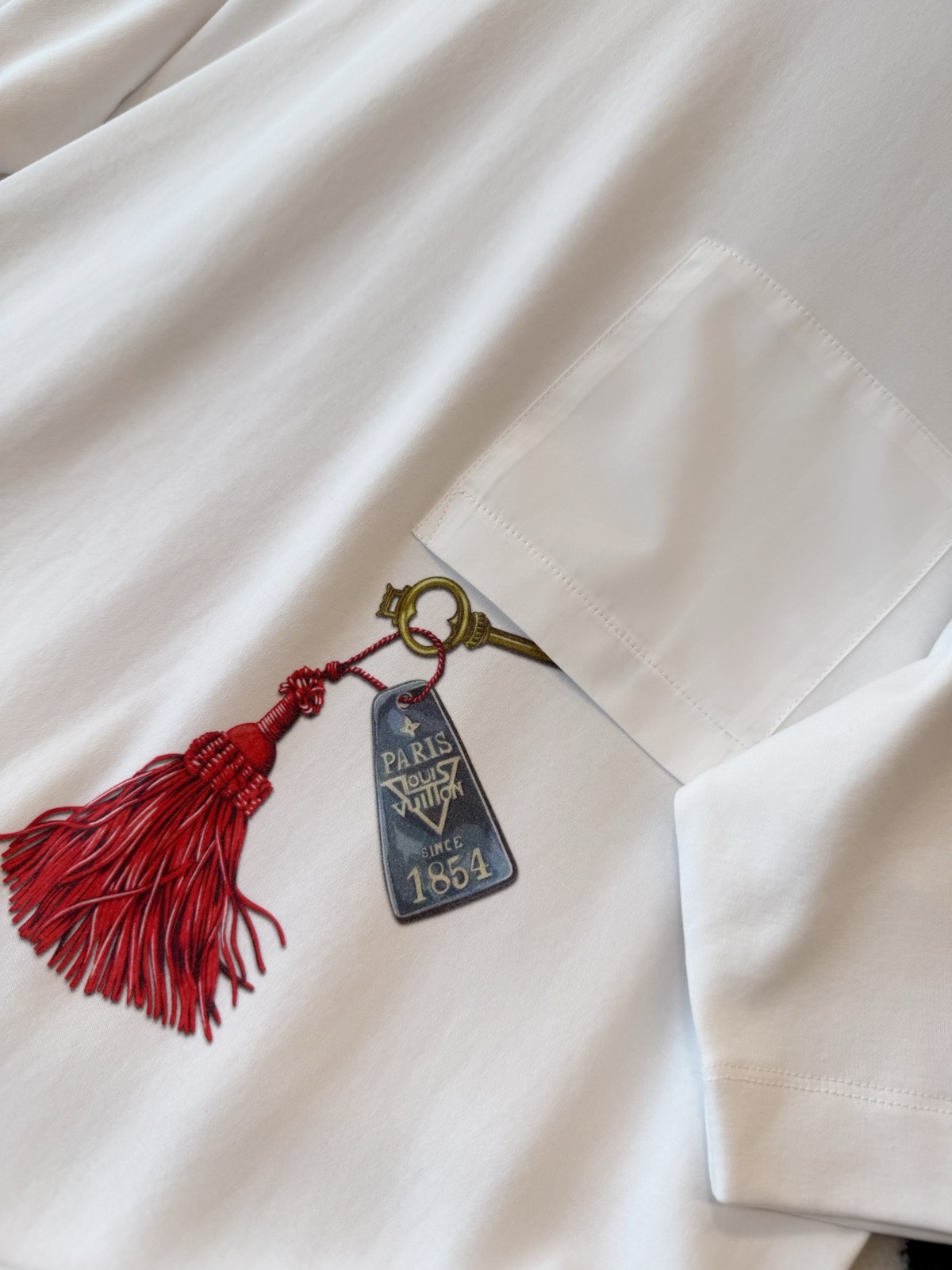 【原單】LV Getaway Print Pocket T-Shirt 度假印花口袋Tee