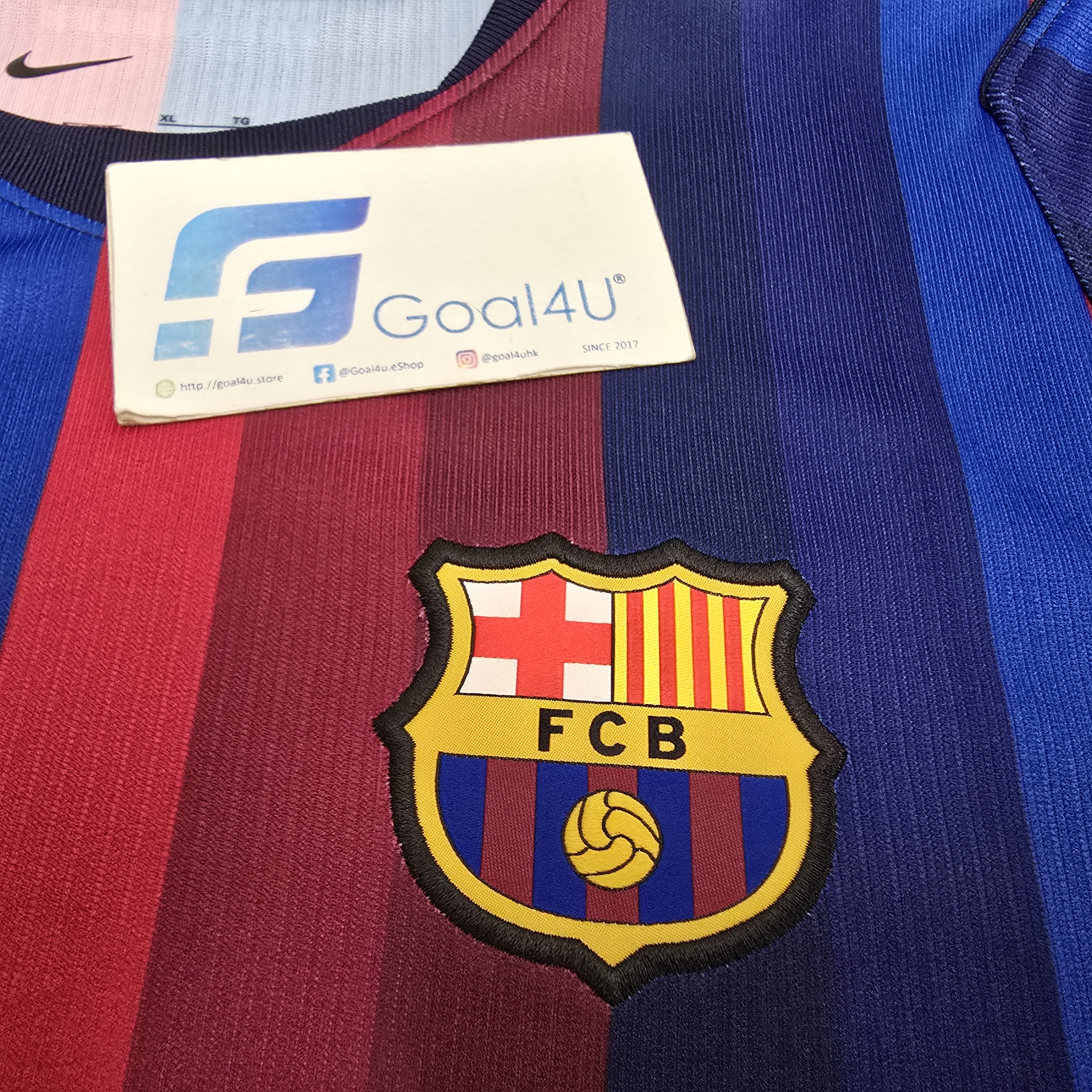 🏟️ 六色漸變 Nike Barcelona 巴塞羅拿 2026-27 主場童裝球迷版球衣 (可加印字章) II1624