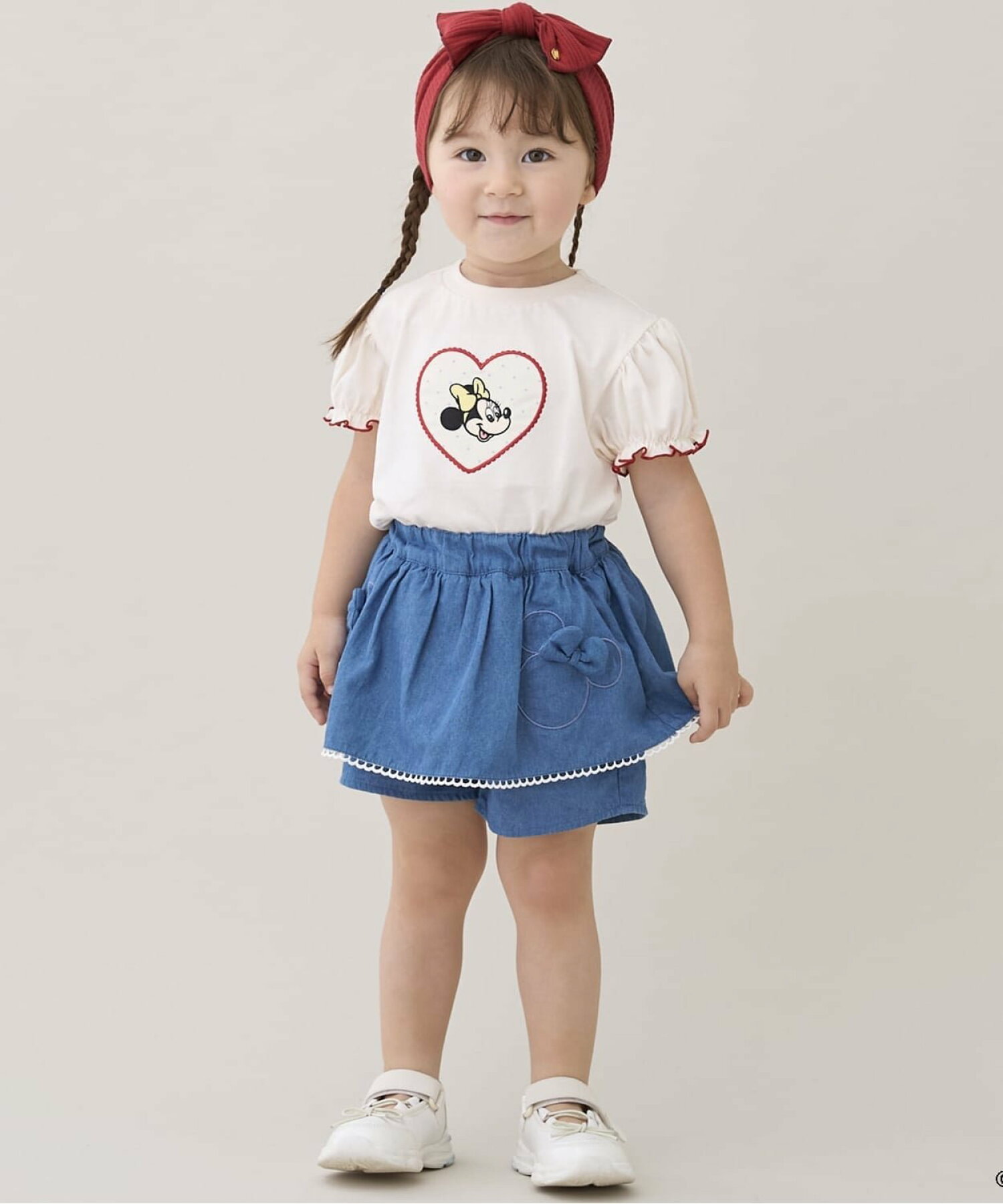 🆕【⭐訂購⭐】日本直送🇯🇵 #Minnie 造型口袋 立體緞帶 喇叭褶皺裙褲［3款選］[ELHA-0020][260905]