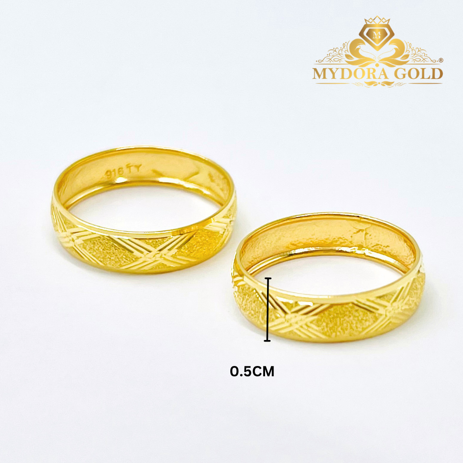 MYDORA Cincin Belah Rotan Arjuna Klasik l EMAS 916/22K