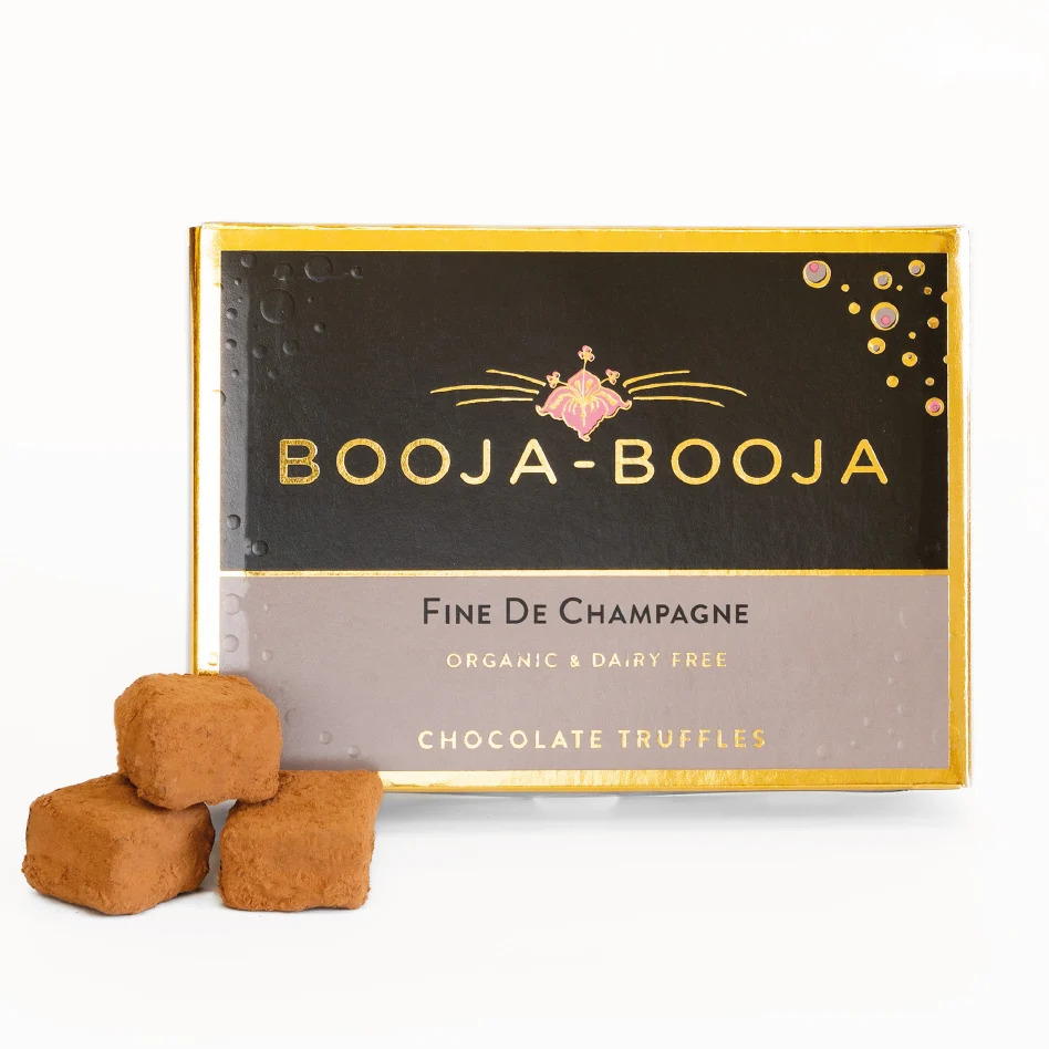 Booja Booja香檳白蘭地有機松露球黑朱古力 8粒裝 Fine de Champagne Eight Truffle Box 92g