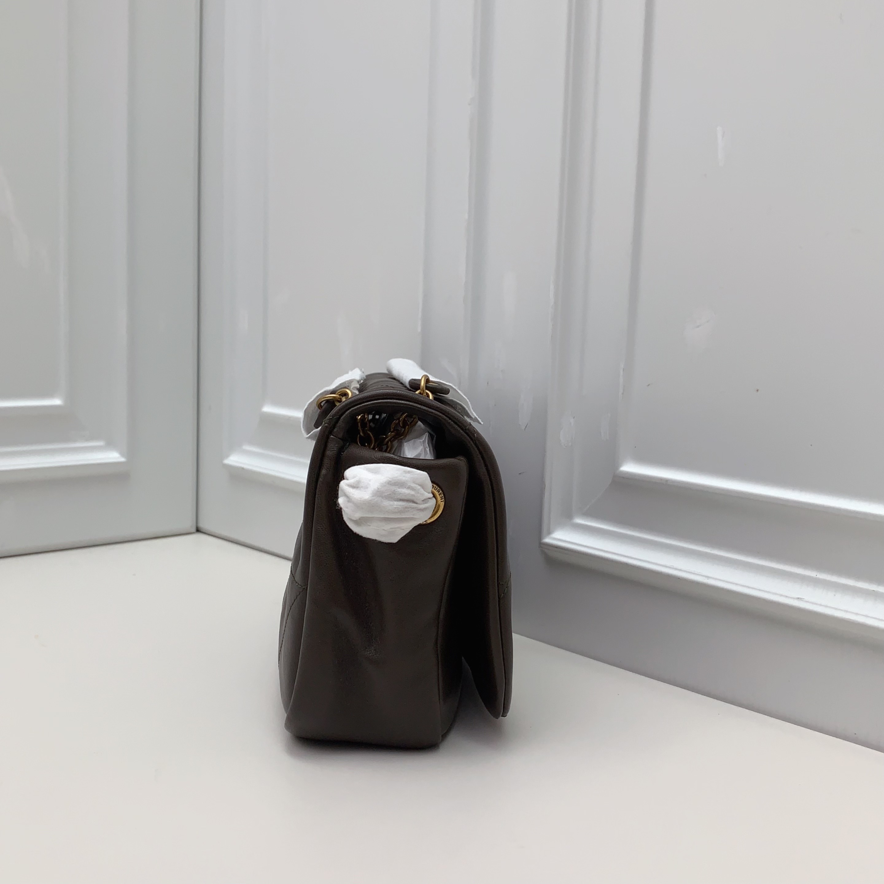 【預訂貨品】YSL Jamie橄欖綠色羊皮mini斜咩包 