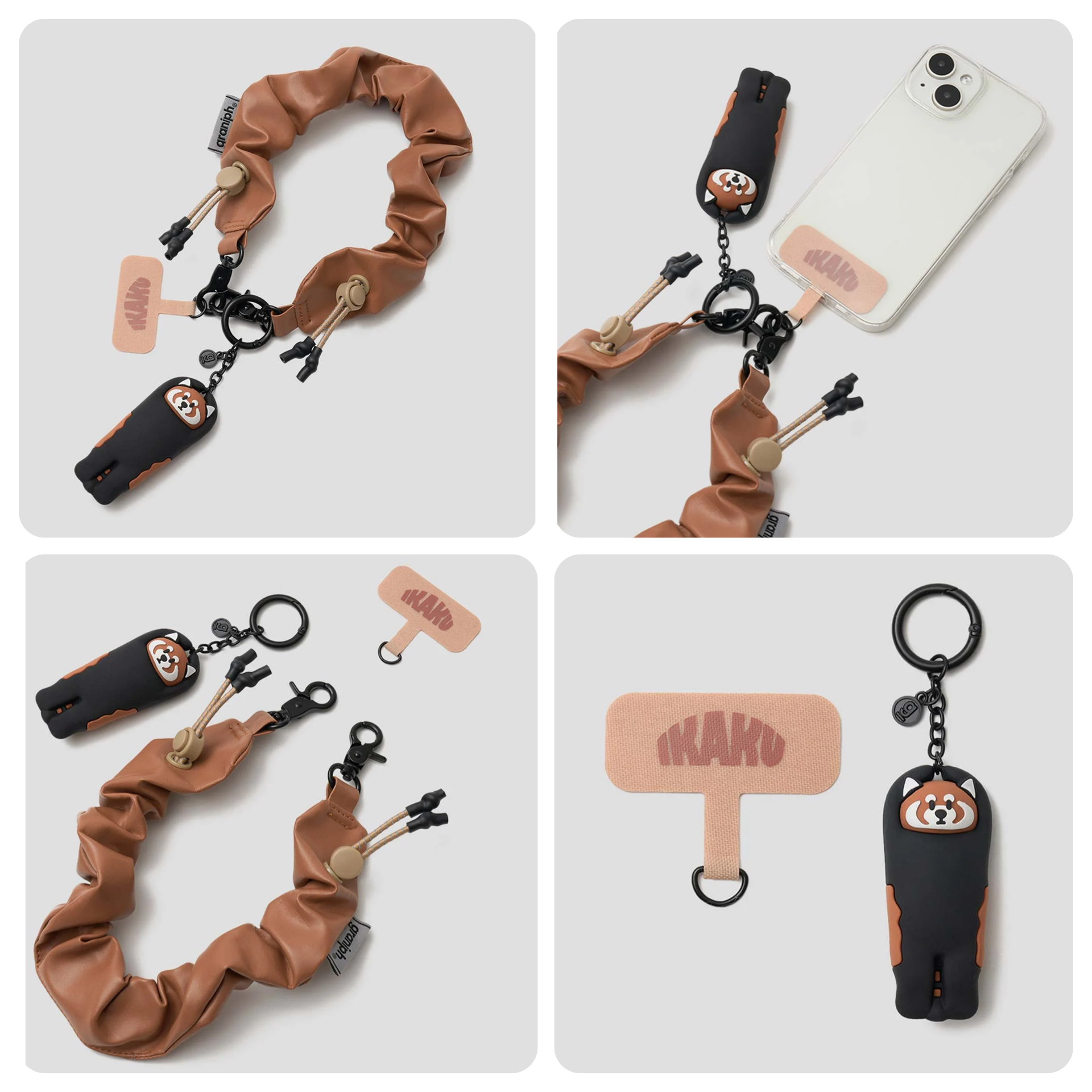 日本預訂📍日本小熊貓立體吊飾電話手帶/斜咩帶