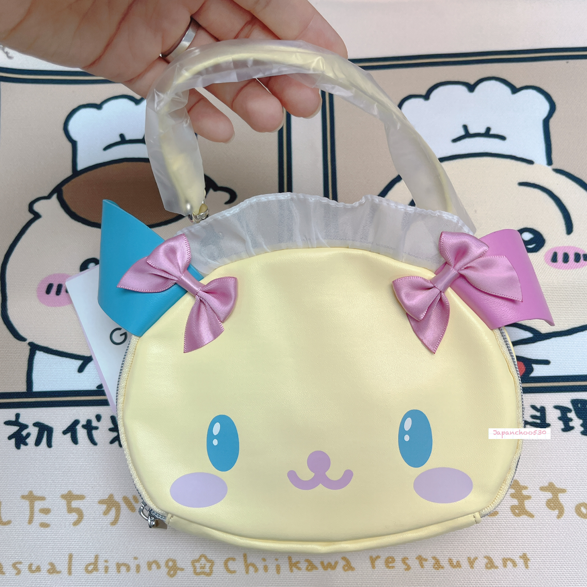 日本預訂📍日本GRL x Usahana卷卷毛系列 - 手提化妝袋仔 2026年8月中旬出貨