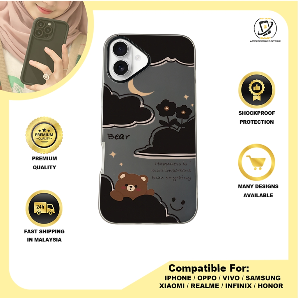 JELLY CASE PHONE FOR IPHONE - DESIGN BEAR D