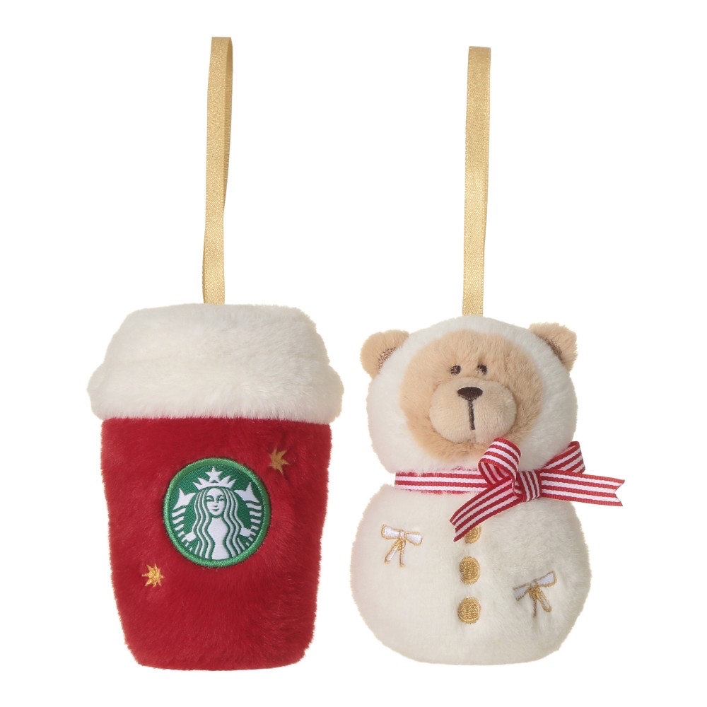 🎀【預訂】 Starbucks JP Colors of Holiday 雪人熊熊和紅杯裝飾品套裝