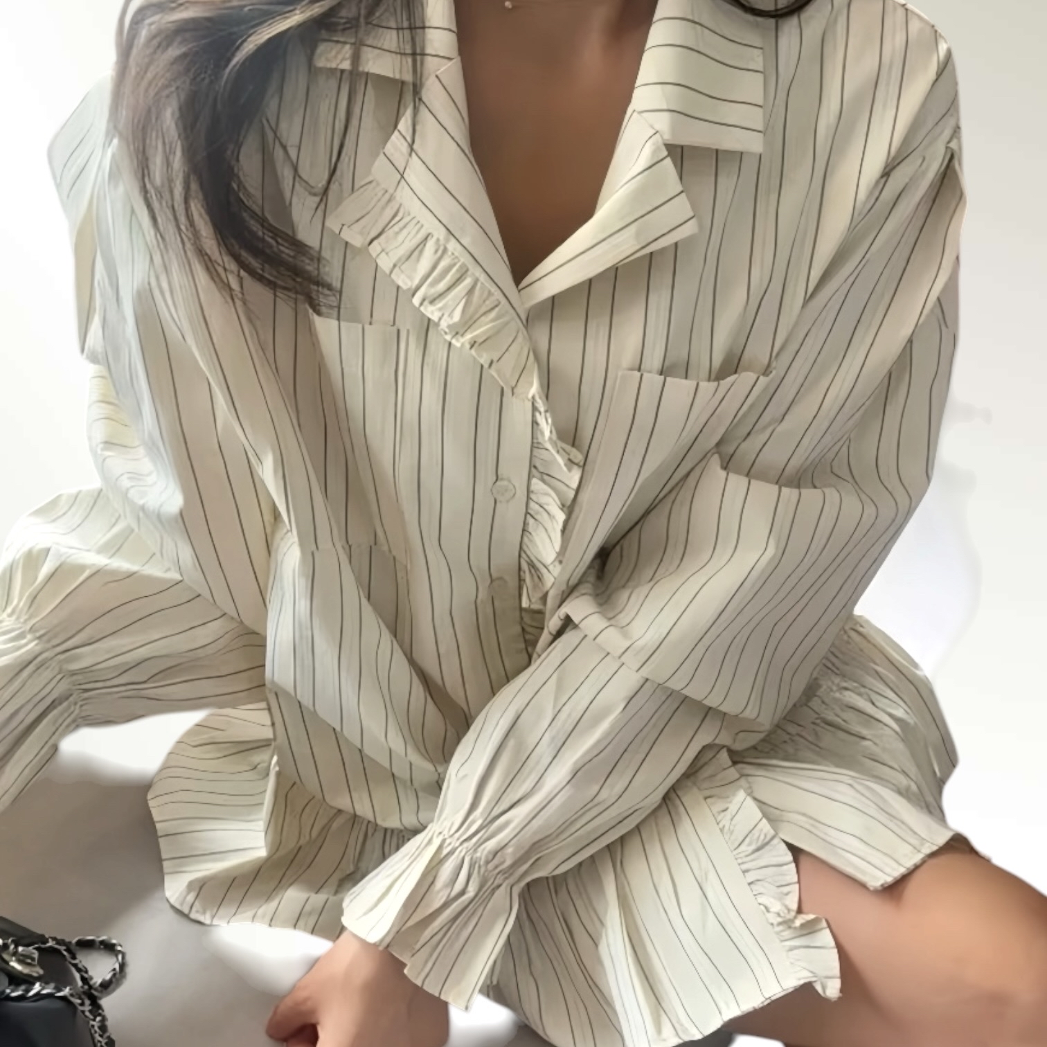 221123 直條waffle邊外套