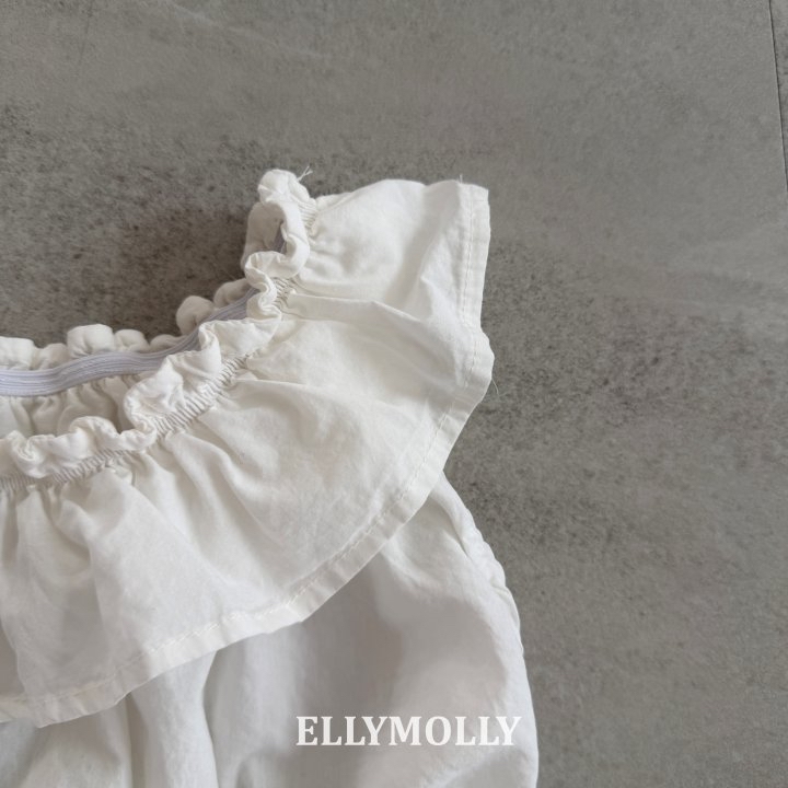 Ellymolly | Frill Blouse(Pink/Cream size7(100-110)
