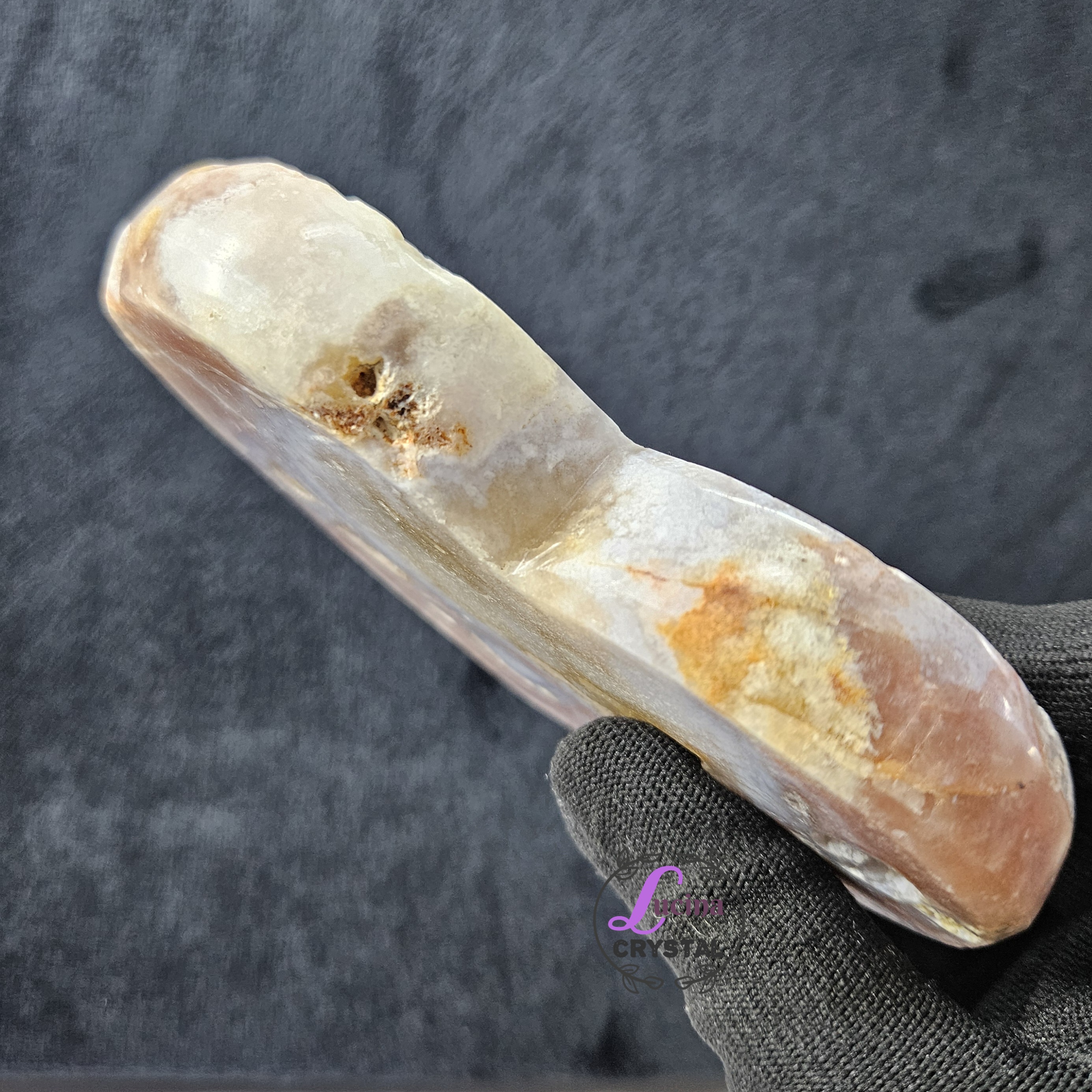 (Co#J328) 粉紫晶軟糖心/Pink Amethyst Sugar Druzy Heart