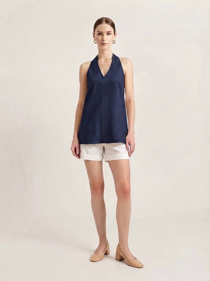 W6313A - Sleeveless Tunic