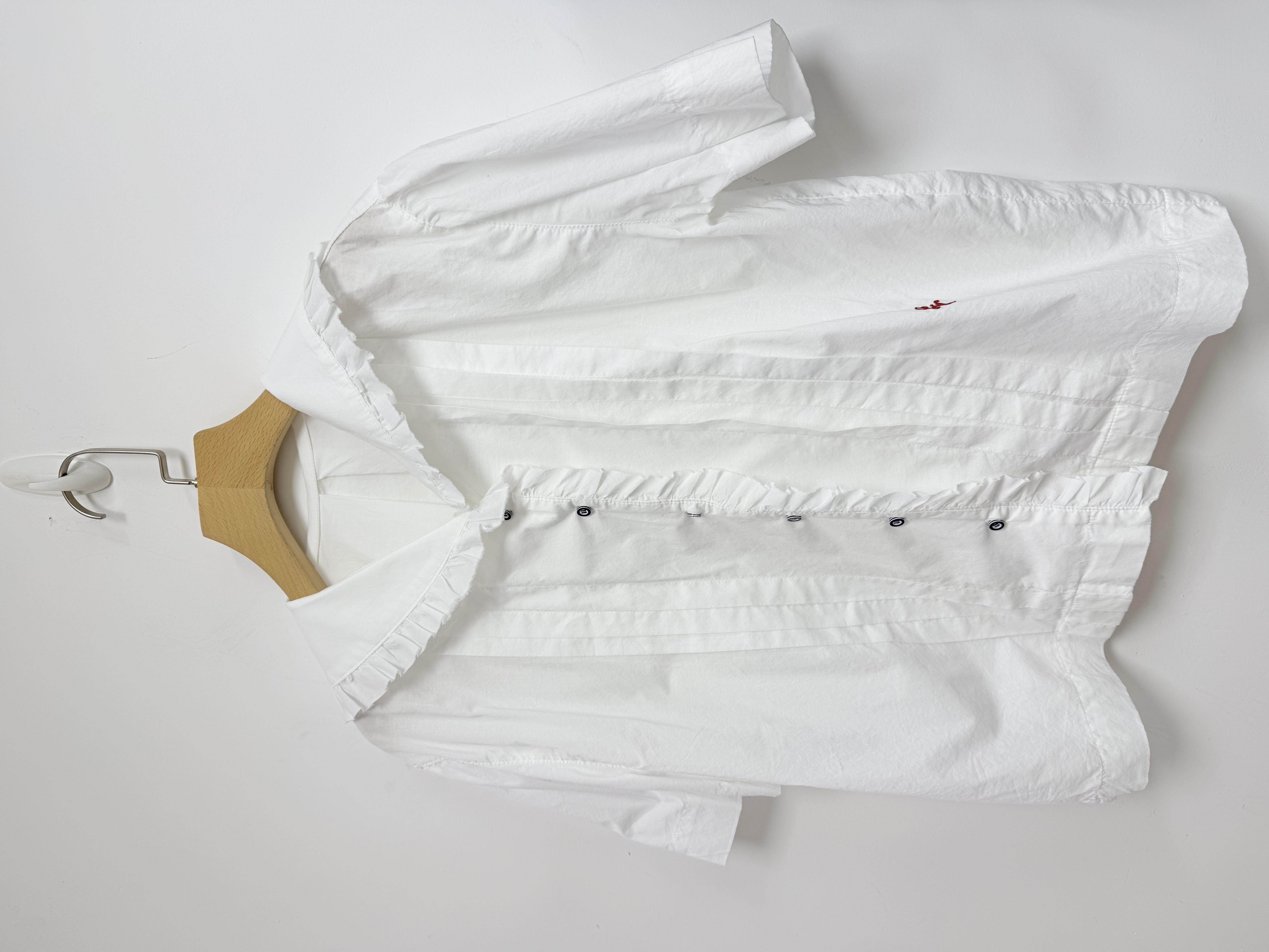 AT OS 夏日波浪摺邊恤