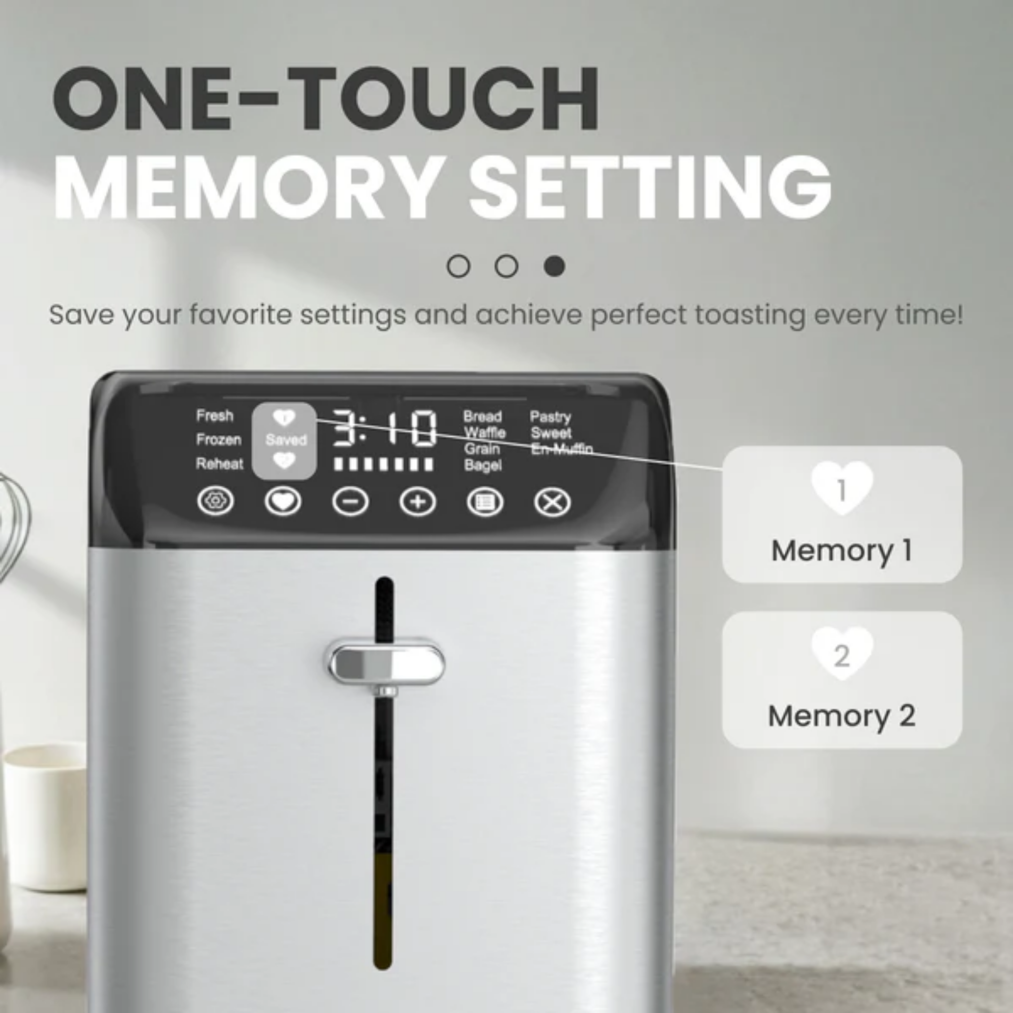 Russell Taylors 925W Smart Stainless Toaster (T3)