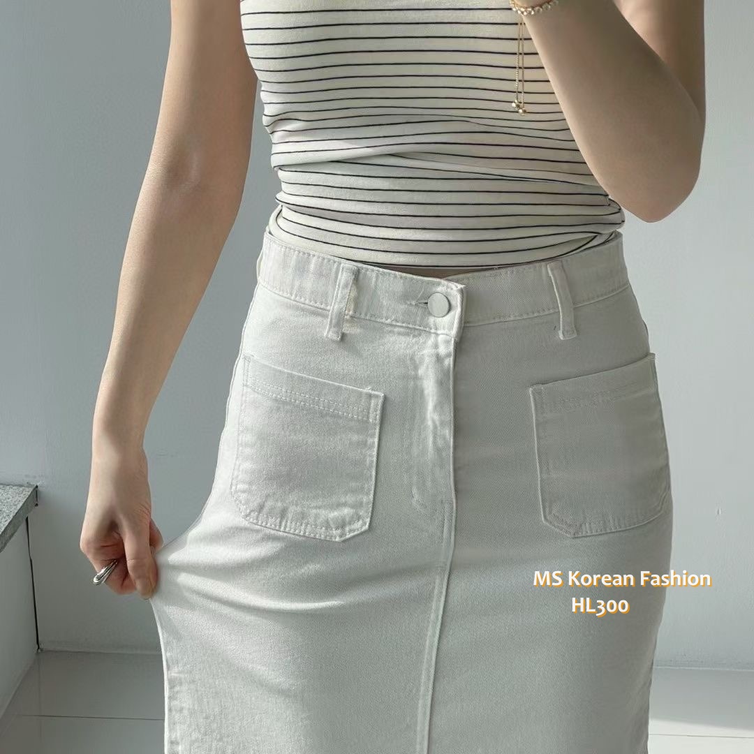 HL300 韓國🌼Howluk春版前兩袋開叉半裙