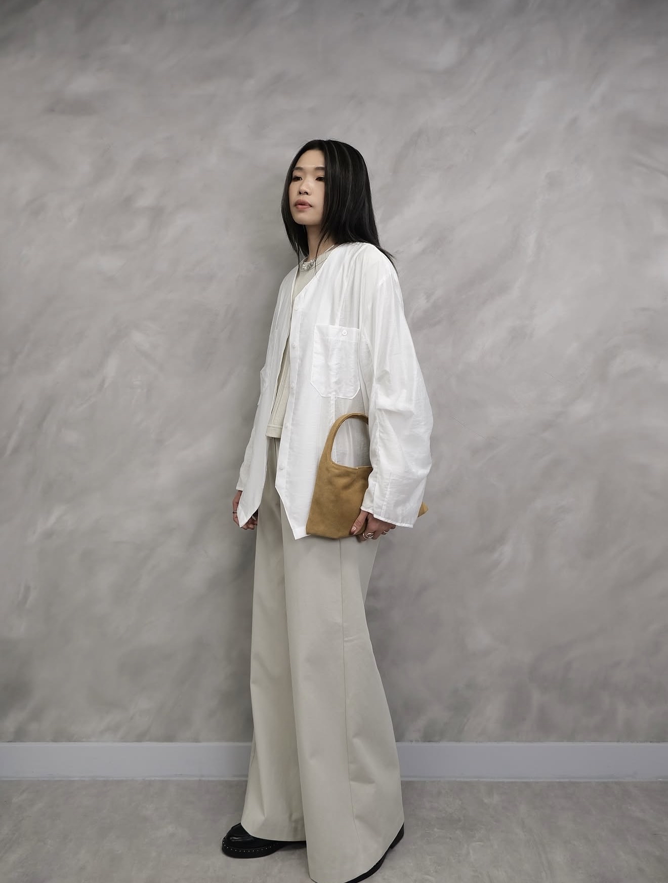 Lumina Airy V-Neck Shirt #sh28