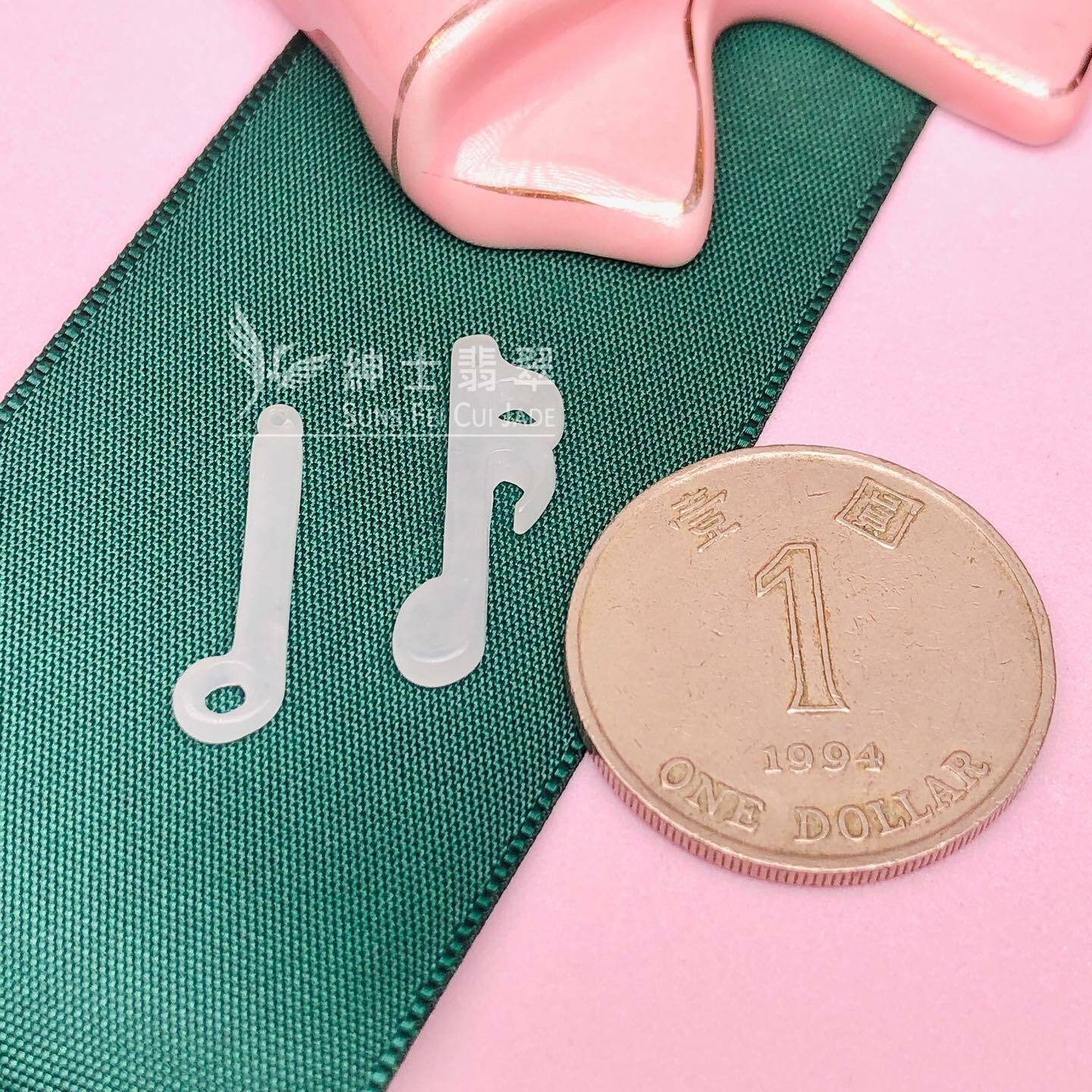 翡翠二分音符吊墜