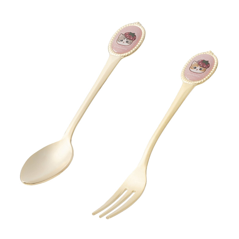 🎀【預訂】 mofusand 草莓🍓系列 Teaspoon & Fork Set