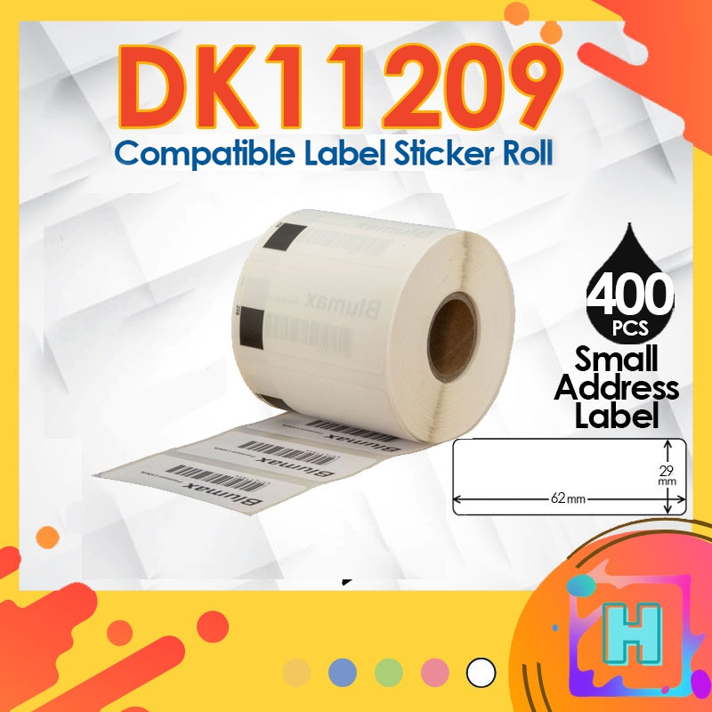 29mm 38mm 62mm DK11201 DK11208 DK11209 compatible dk roll tape Label Printer QL700 QL800 QL820NW Address Label Sticker
